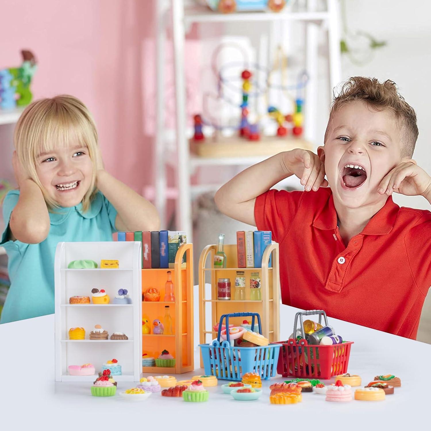 Estante de Supermercado Miniatura HSJH 4 Capas 30x20 cm