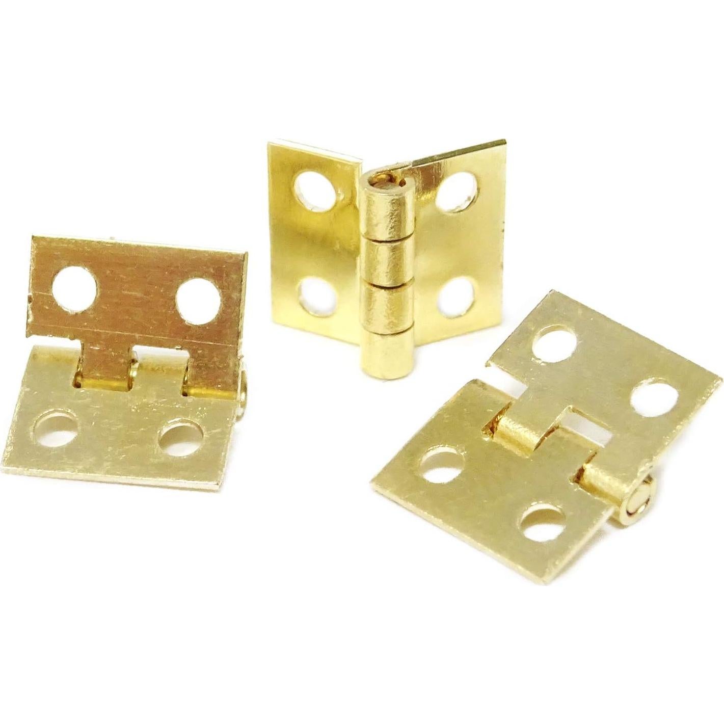 Honbay 50PCS Bisagras Miniatura Doradas para Joyería