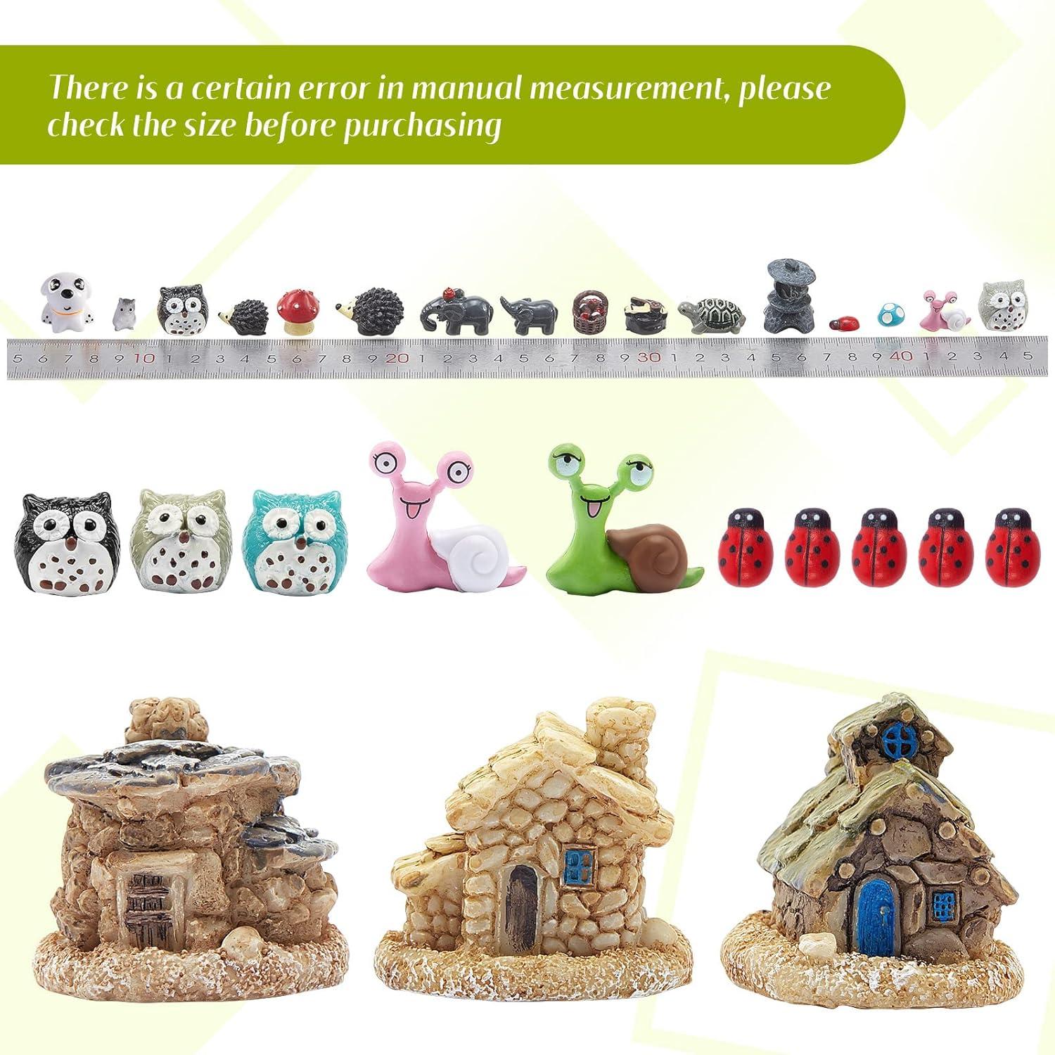 Sumind 44 Piezas Accesorios Jardín Miniatura Decoración