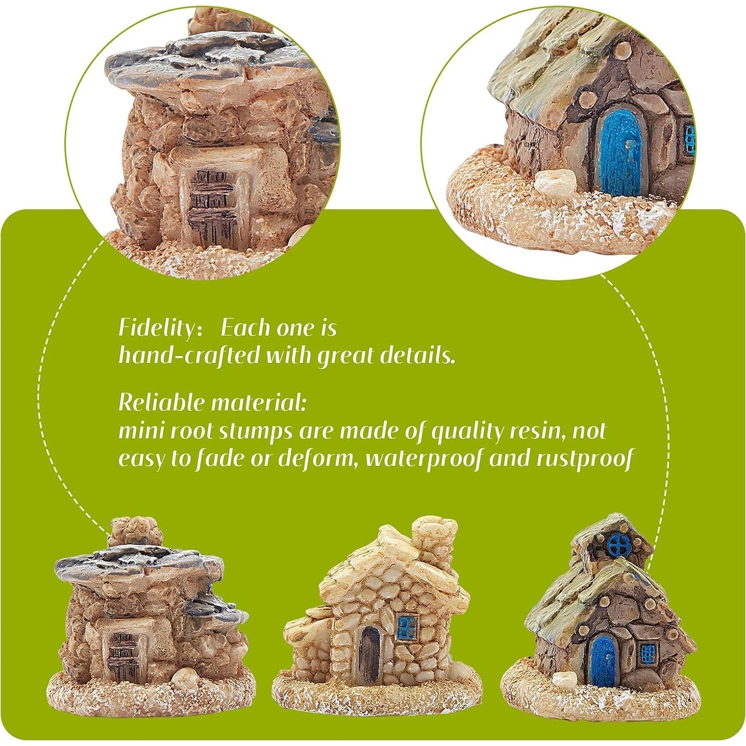 Sumind 44 Piezas Accesorios Jardín Miniatura Decoración