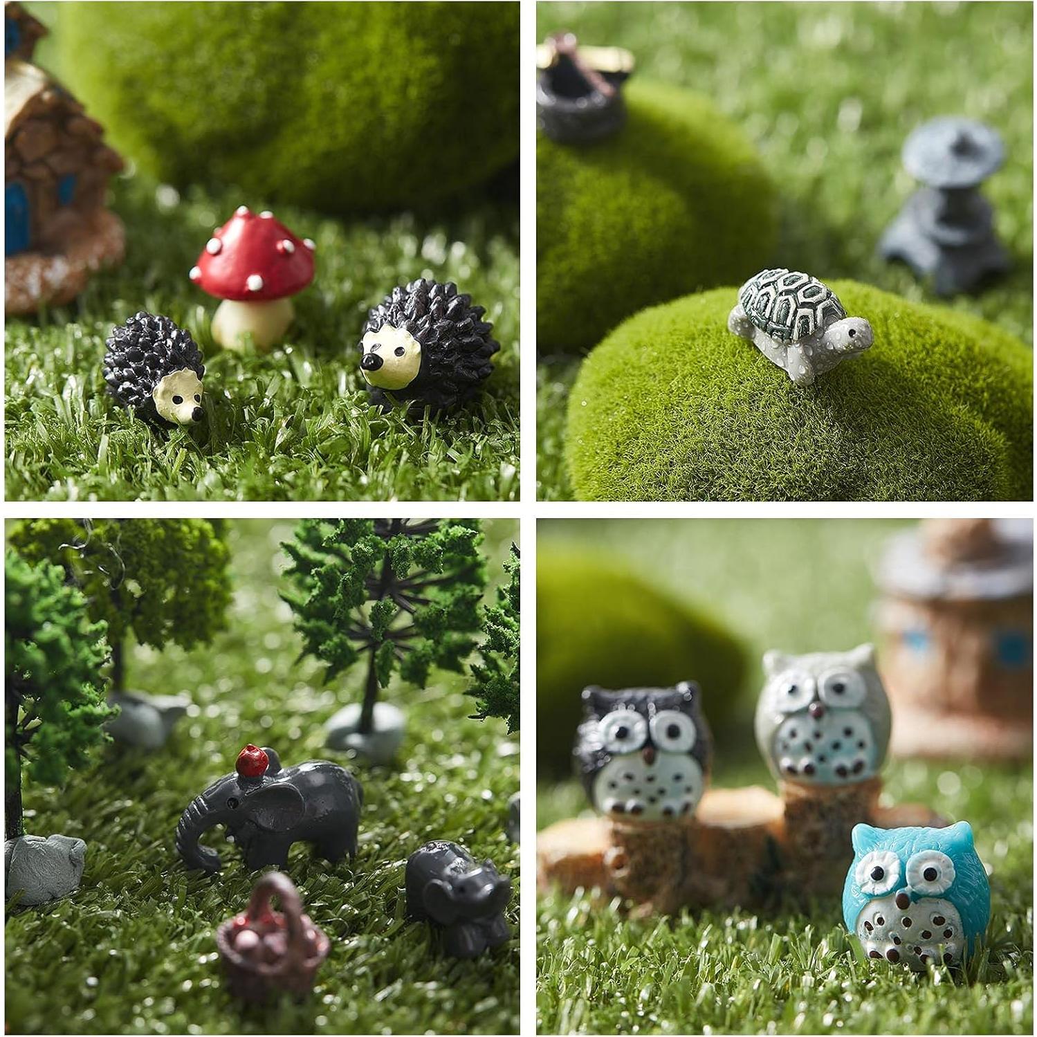 Sumind 44 Piezas Accesorios Jardín Miniatura Decoración