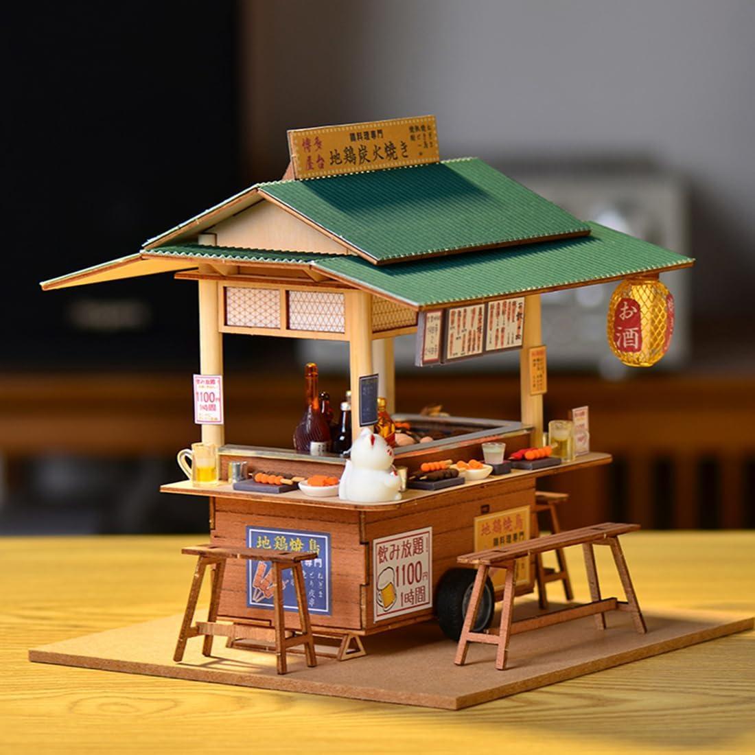 Kit Casa de Muñecas Miniatura DIY Cjeuxnr Restaurante Japonés
