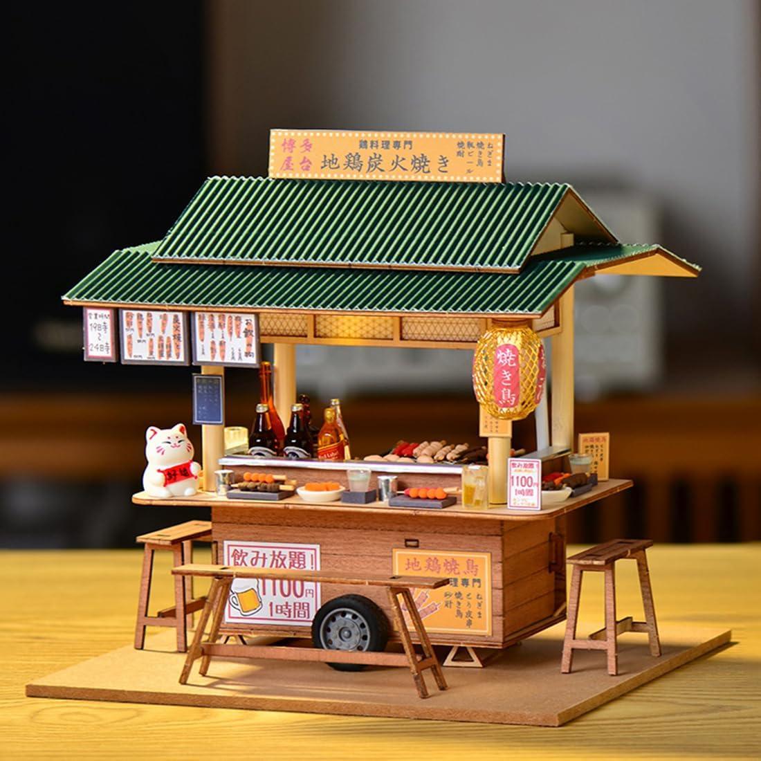 Kit Casa de Muñecas Miniatura DIY Cjeuxnr Restaurante Japonés