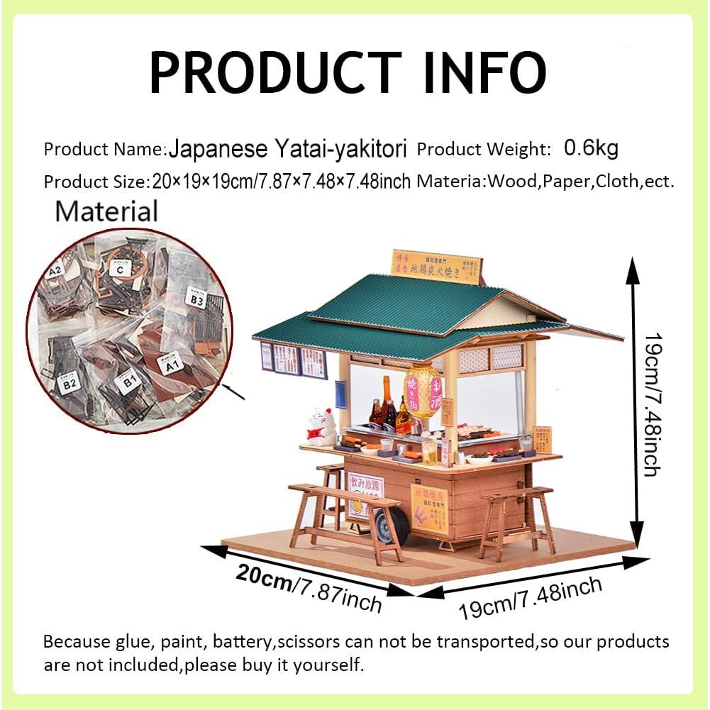 Kit Casa de Muñecas Miniatura DIY Cjeuxnr Restaurante Japonés