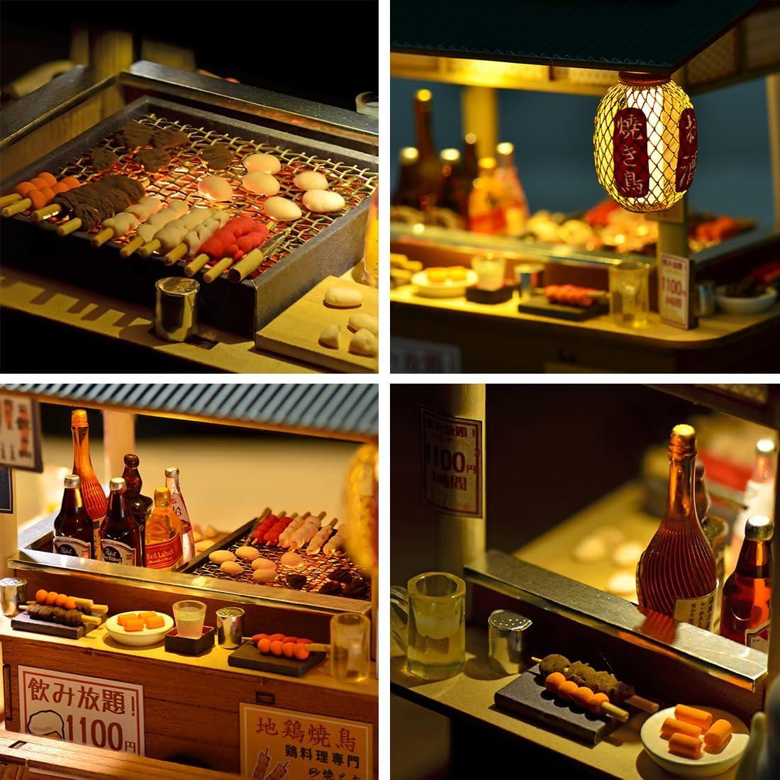 Kit Casa de Muñecas Miniatura DIY Cjeuxnr Restaurante Japonés