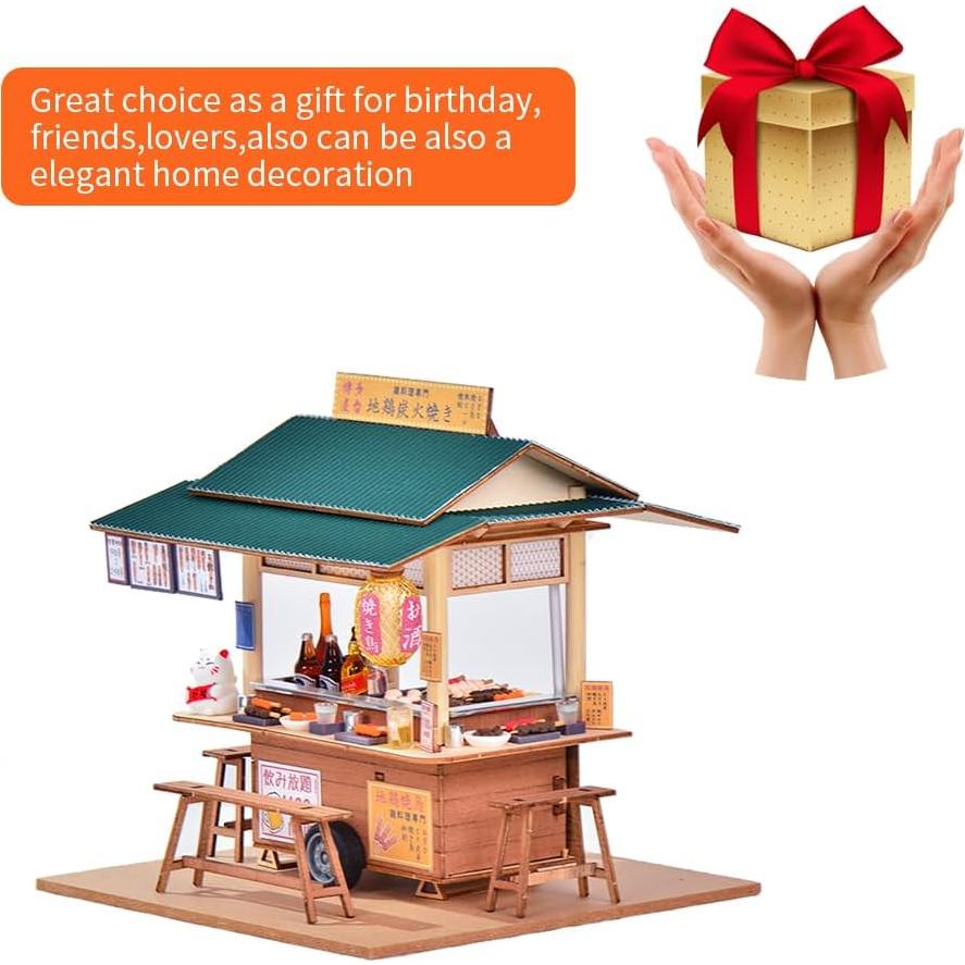 Kit Casa de Muñecas Miniatura DIY Cjeuxnr Restaurante Japonés