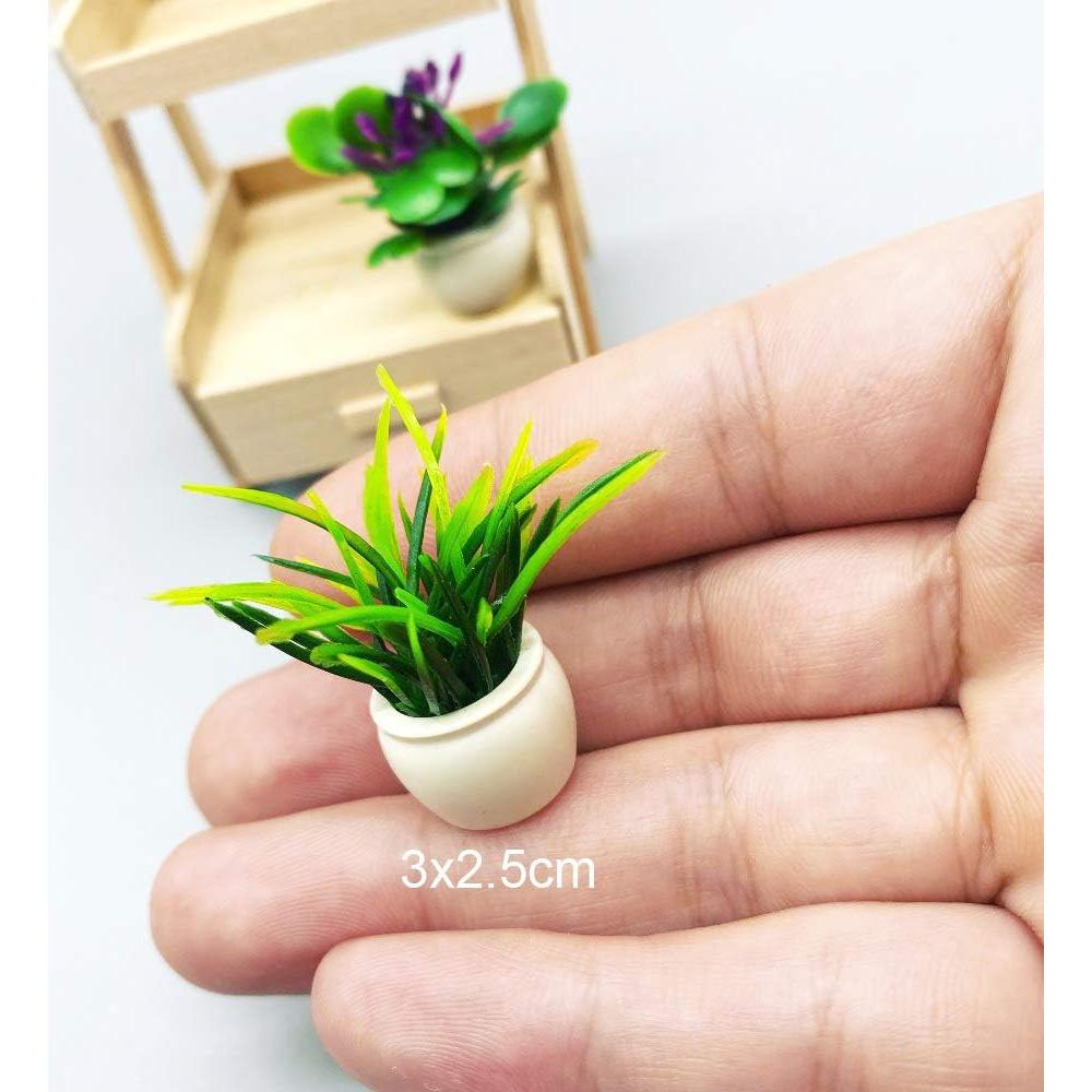 Macetas de Decoración para Casa de Muñecas Lynkaye 1:12