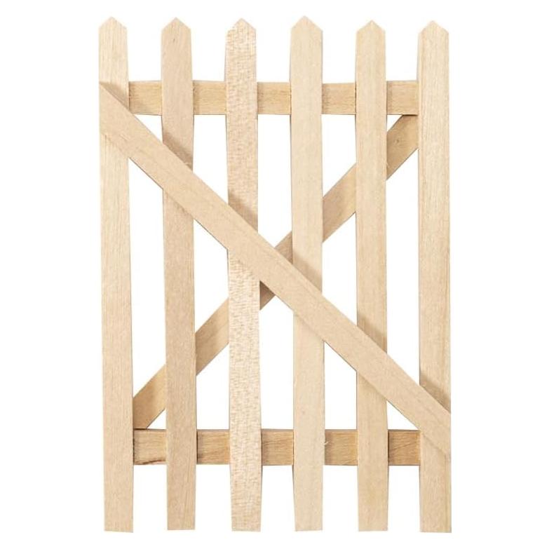 Valla de Jardín de Hadas UZPDWK de Madera 12,7 cm