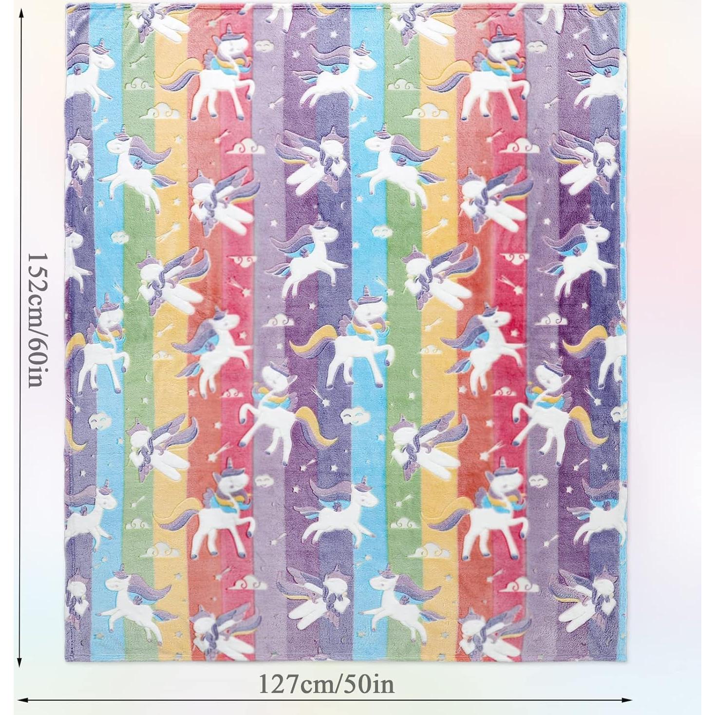 Manta Luminosa LIFEYJ Unicornio Rosa 127x152 cm