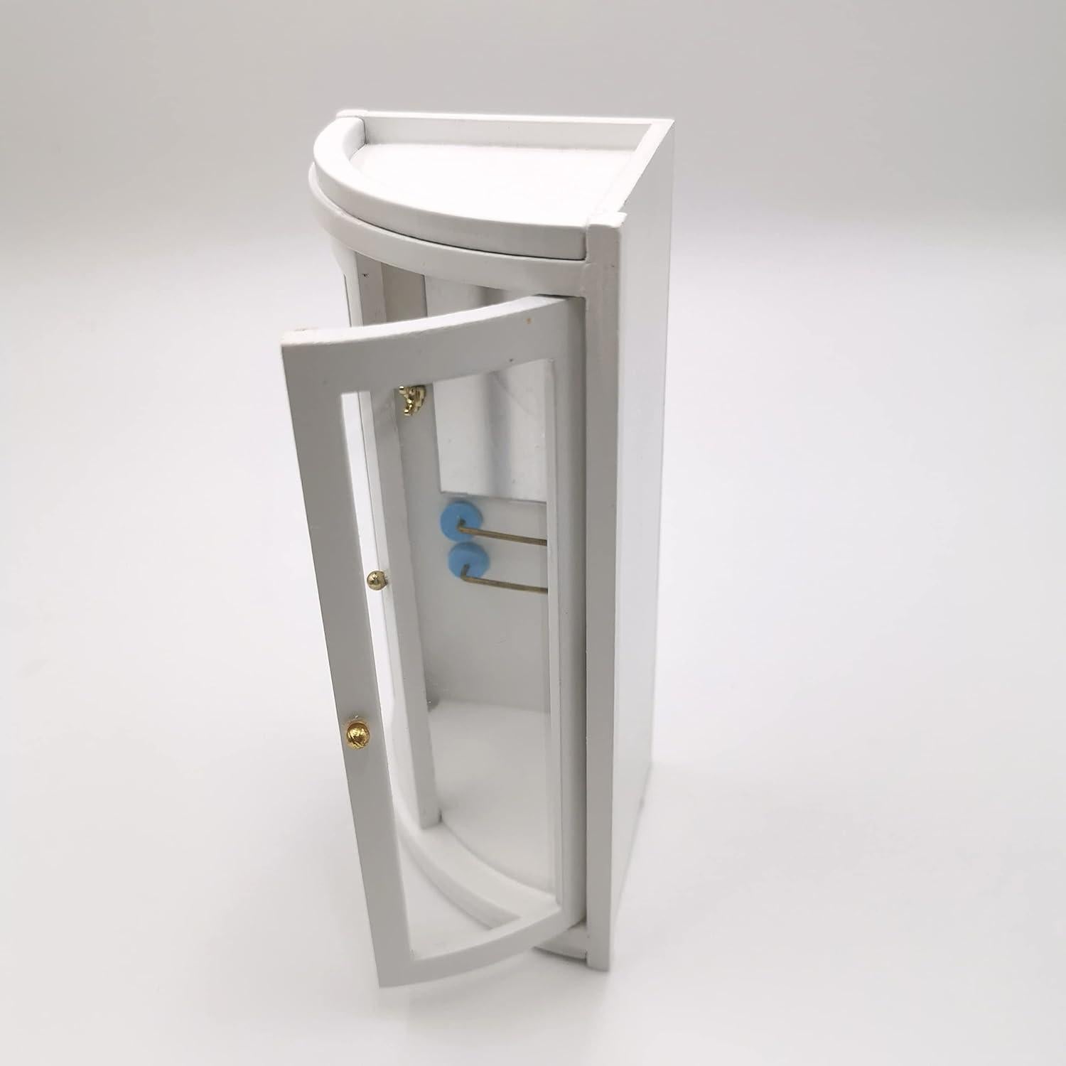 Cuarto de Ducha Miniatura 1:12 SXFSE - Baño Blanco 16.7x9.8cm