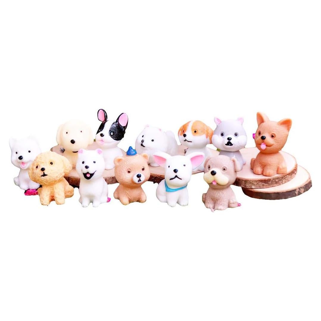 Set de Mini Figuras de Mascotas Lynkaye - 12 Perros y Gato