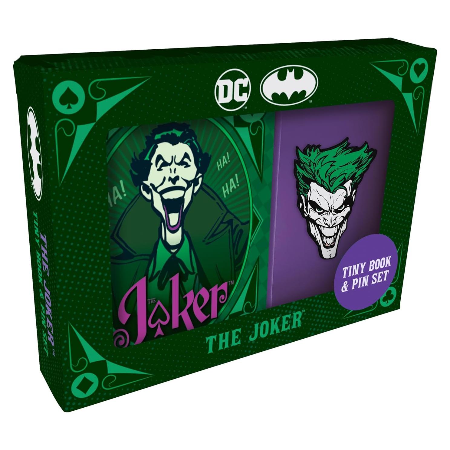 DC Comics: The Joker Tiny Book and Pin Set (Batman)