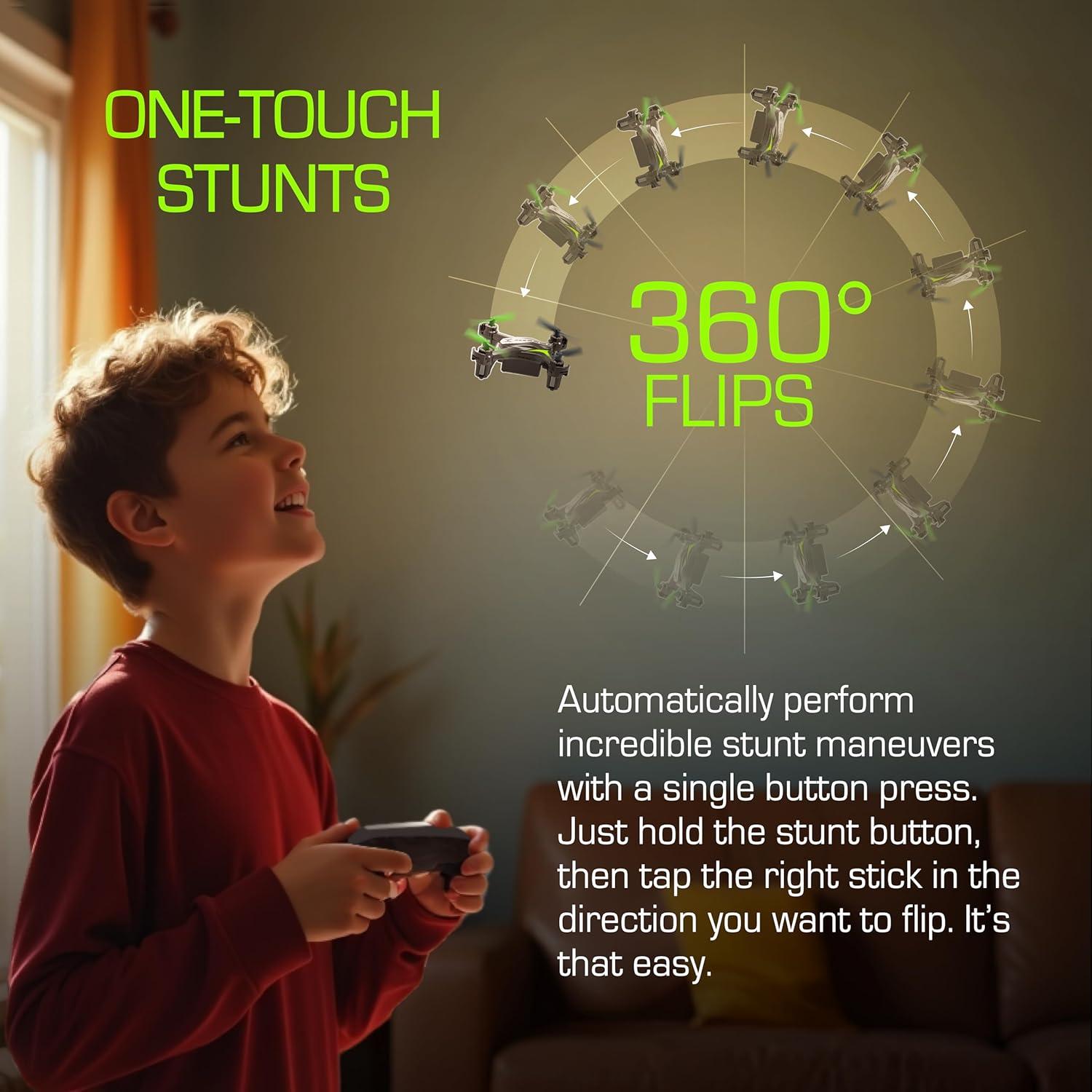 Dron Nano Sky Viper 18774 Negro/Verde 0.22 kg