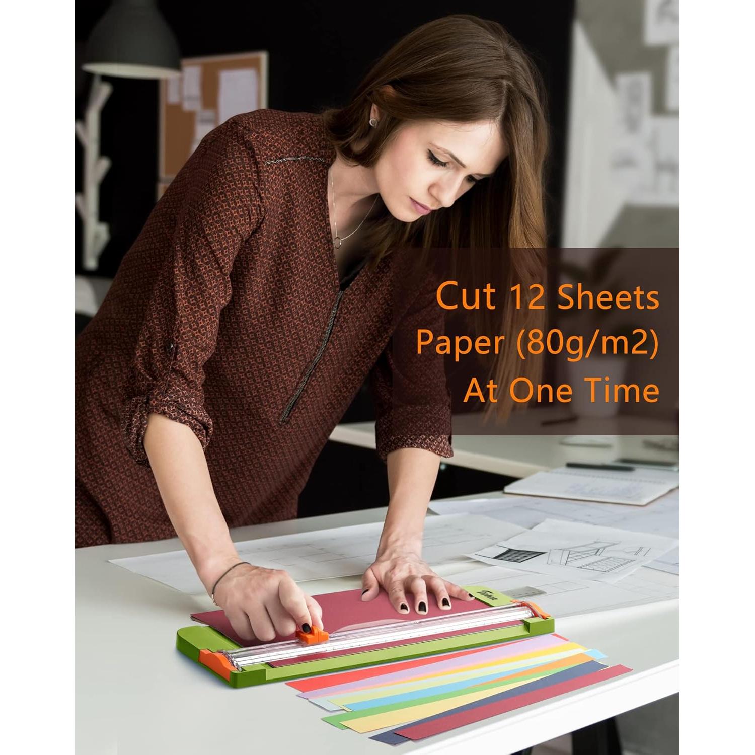 Cortadora de Papel Firbon Verde A4 30.48 cm Manual