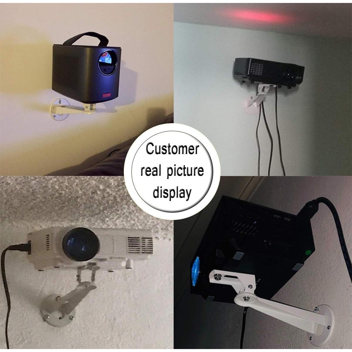 Soporte de Pared para Mini Proyector 2-Be-Best Blanco 20cm