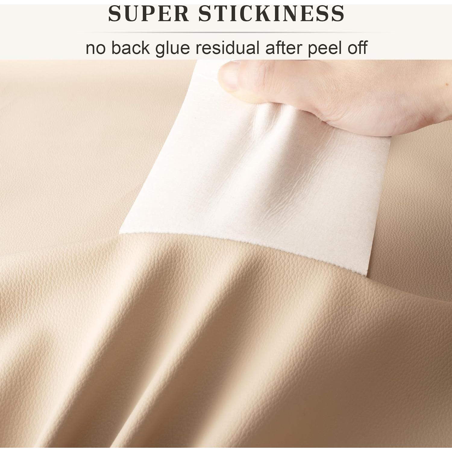 Cinta de Reparación de Cuero Autoadhesiva YAFLC 21x28 cm Beige