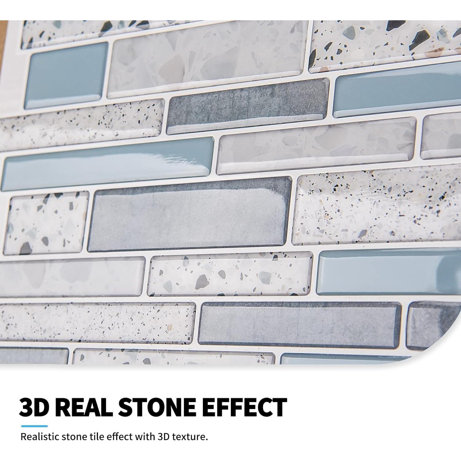 Azulejo Autoadhesivo Art3d de Mármol 30x30cm - 10 Hojas