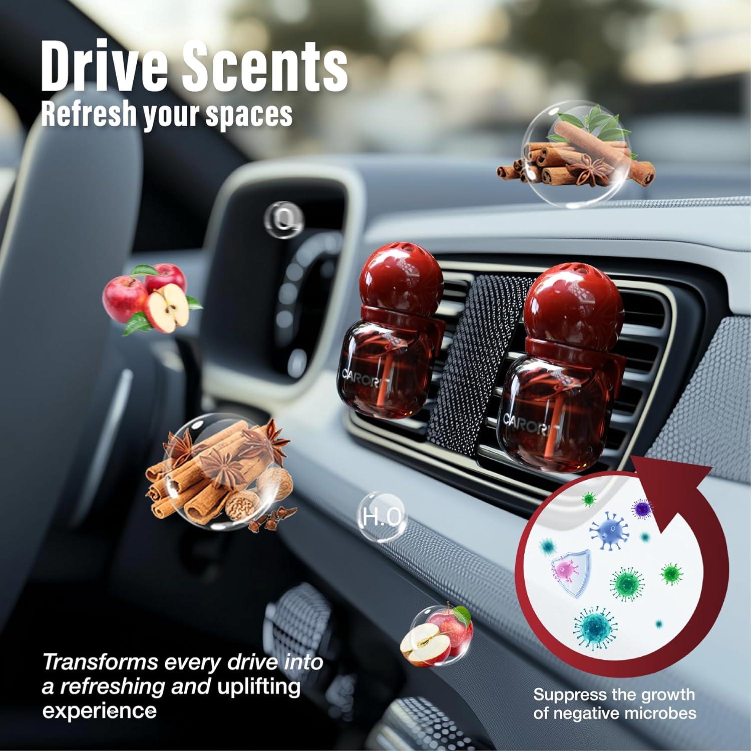 Ambientador de Auto CARORI Clip Manzana y Canela 13ml x2