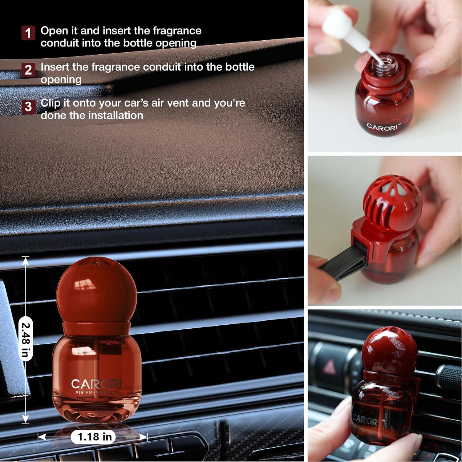 Ambientador de Auto CARORI Clip Manzana y Canela 2x13ml