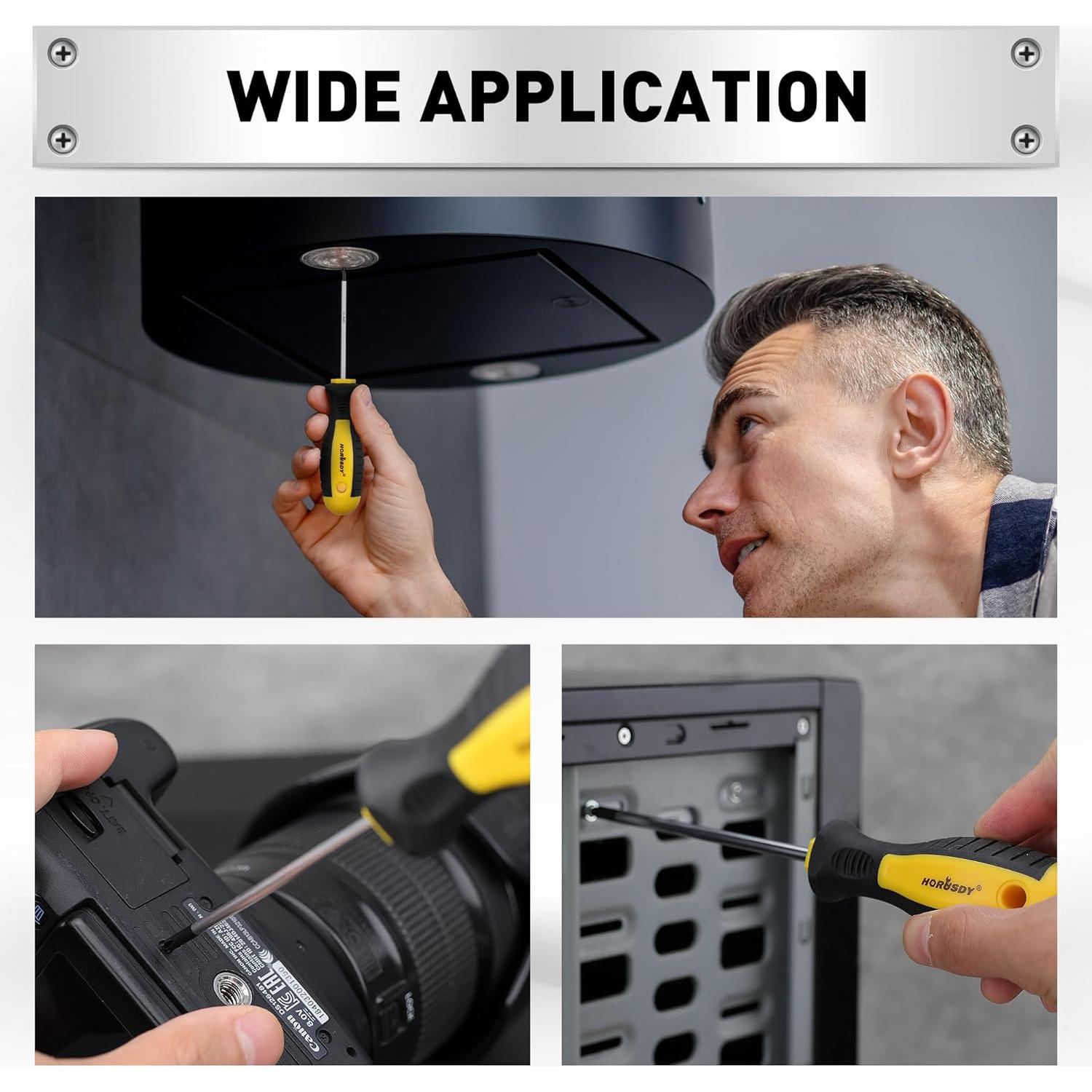 Juego de Destornilladores Magnéticos HORUSDY 11 Piezas con Estuche