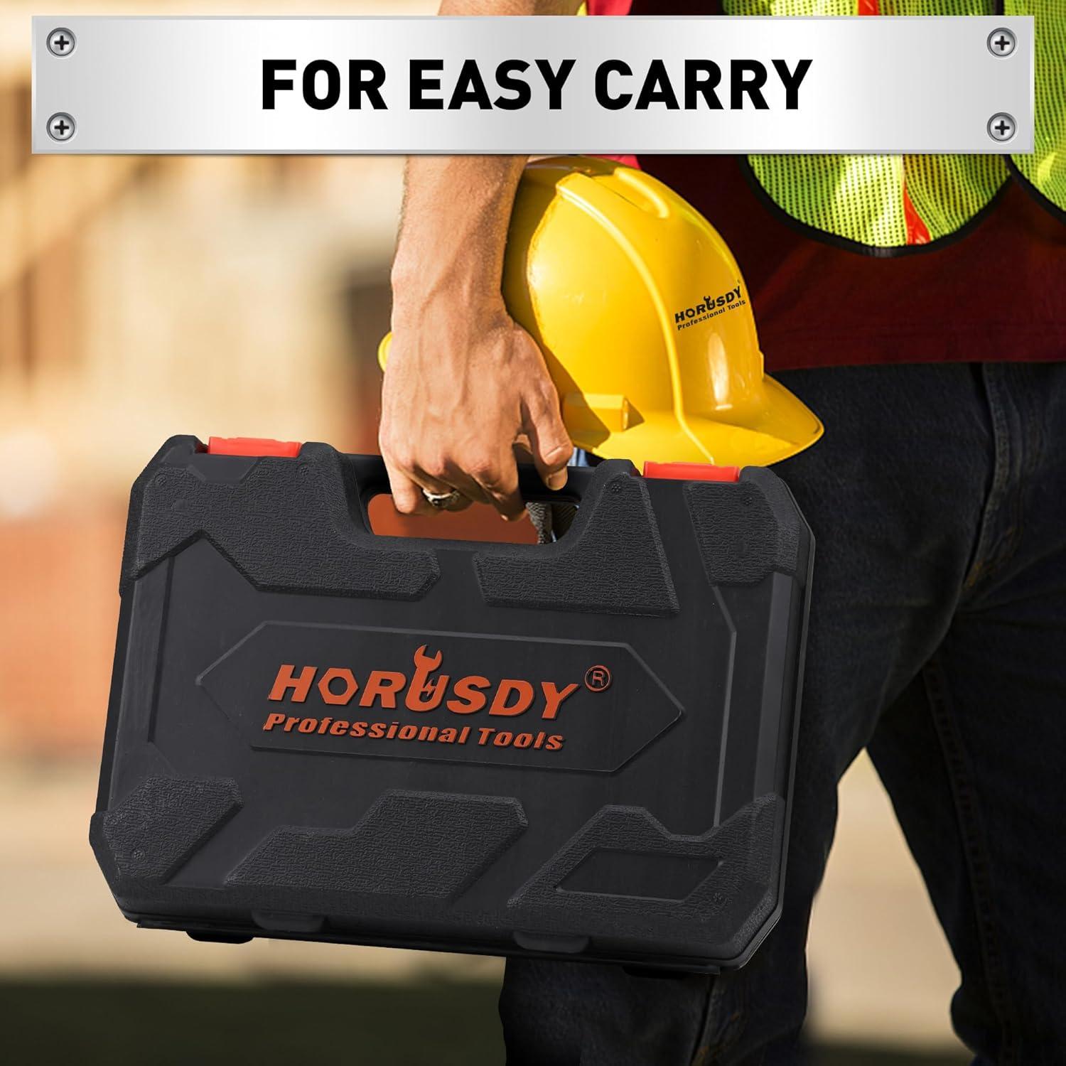 Juego de Destornilladores Magnéticos HORUSDY 11 Piezas con Estuche