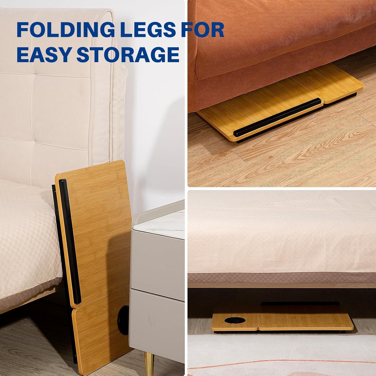 Escritorio Plegable para Laptop BYMECOST en Bambú 32.3x55.6cm