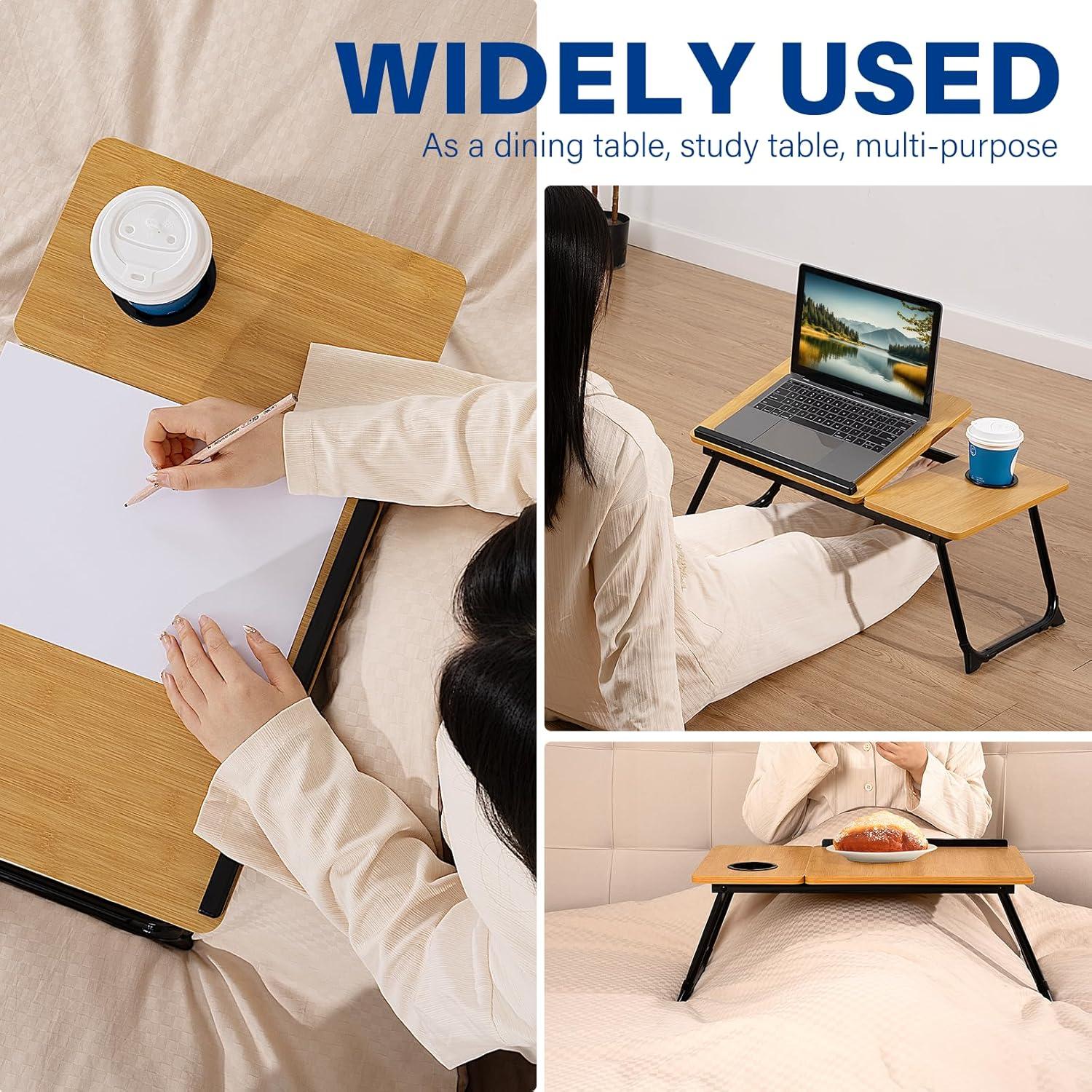 Escritorio Plegable para Laptop BYMECOST en Bambú 32.3x55.6cm