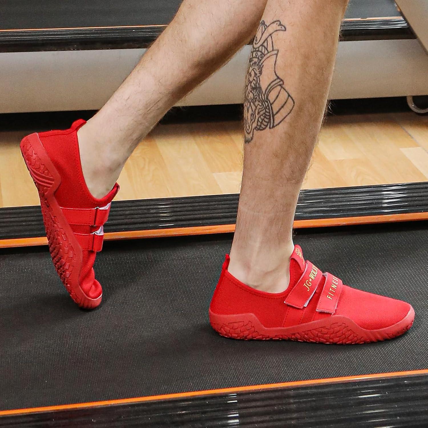 Zapatos de Fitness Skerxut SJG-001 Unisex Rojo 5M/4H