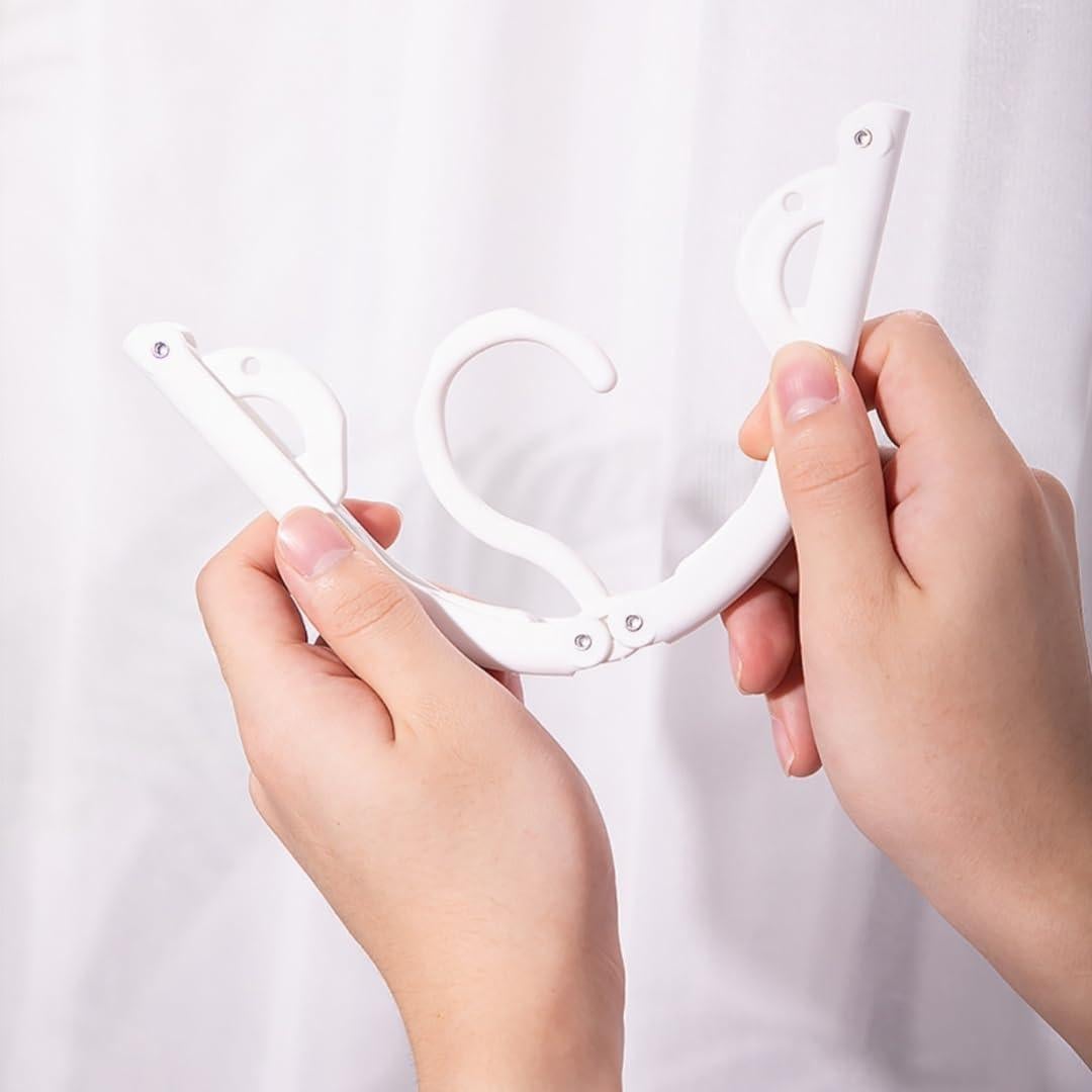 Perchas de Viaje Plegables XBUYTO 12pcs Ahorra Espacio Negro