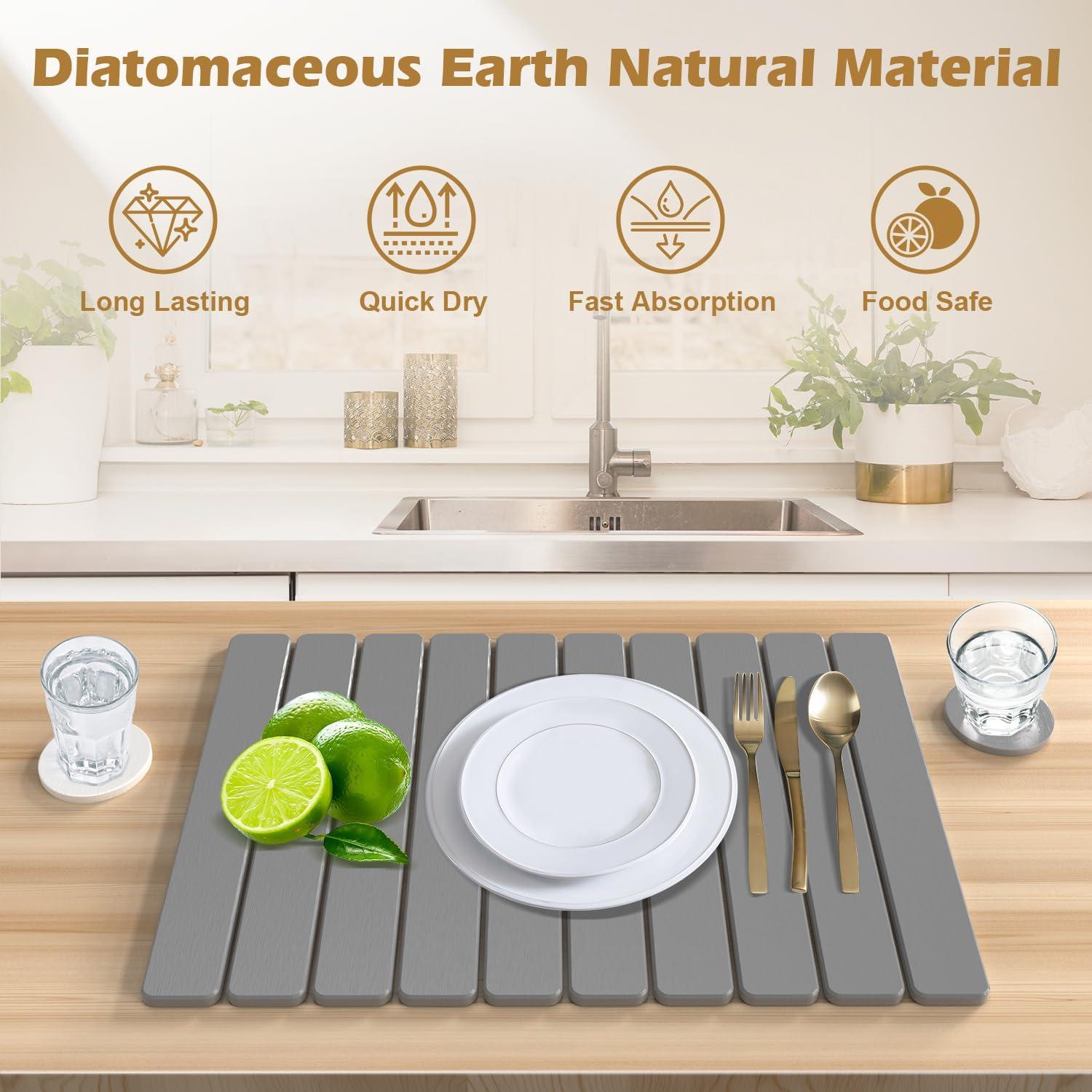 Alfombrilla de Secado de Piedra Diatomácea Masspro 61x41cm