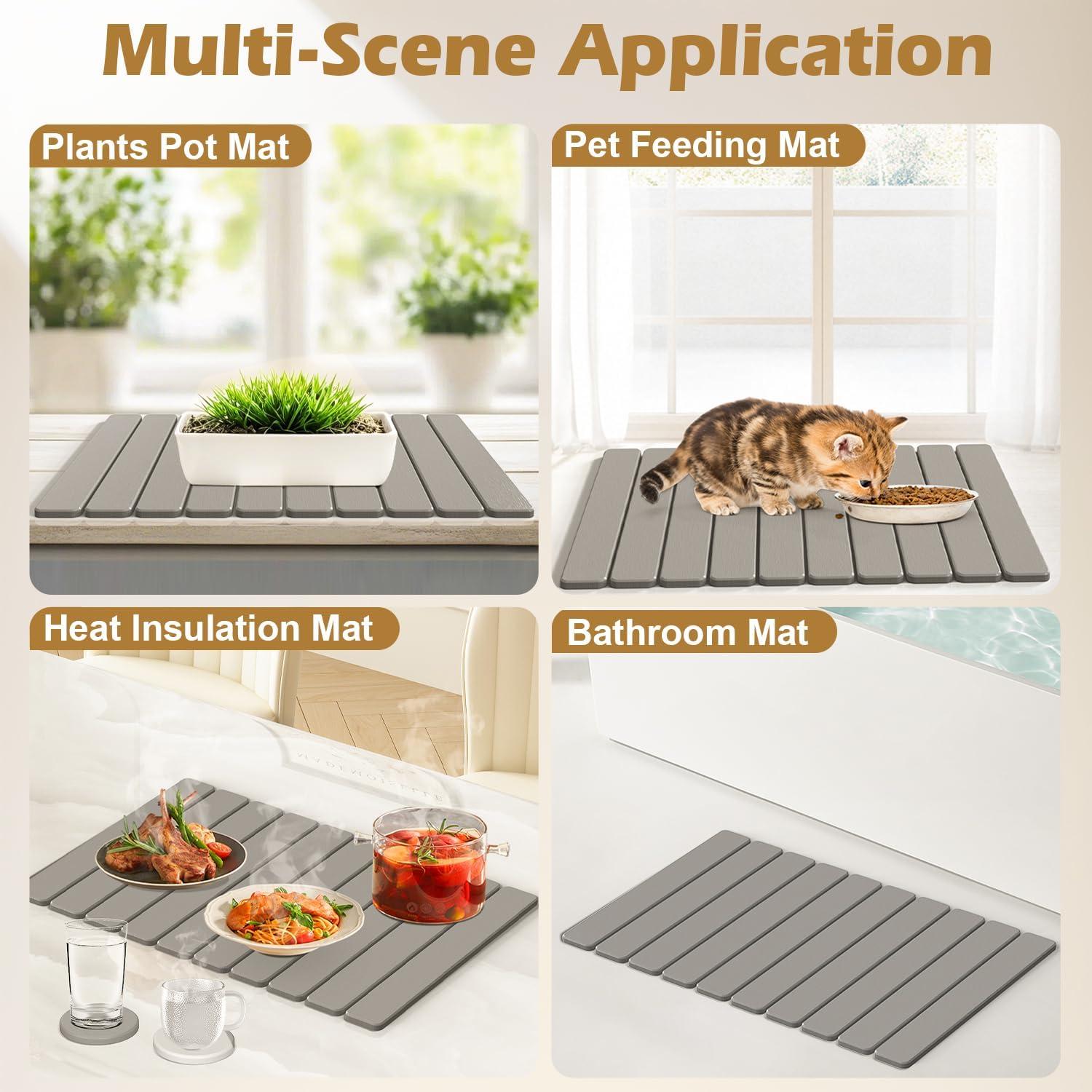 Alfombrilla de Secado de Piedra Diatomácea Masspro 61x41cm