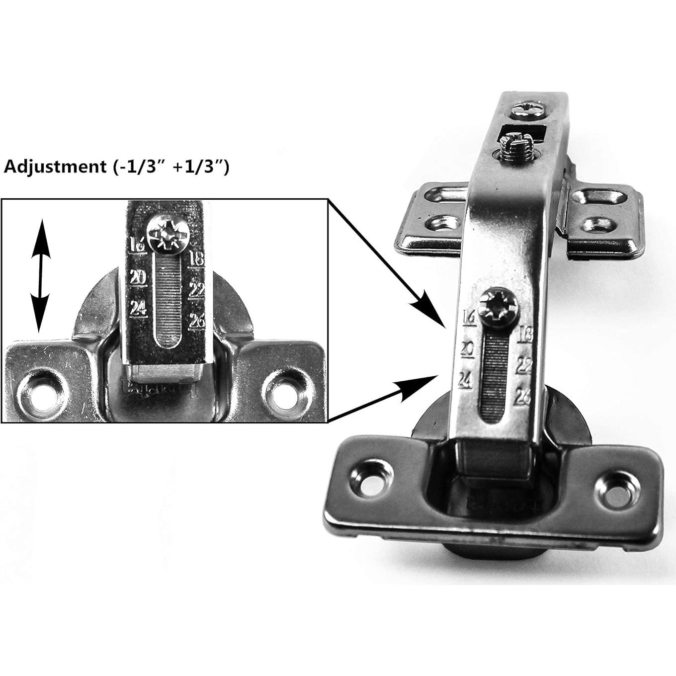 Bisagra Berta 135° Superpuesta Total Oculta para Gabinete
