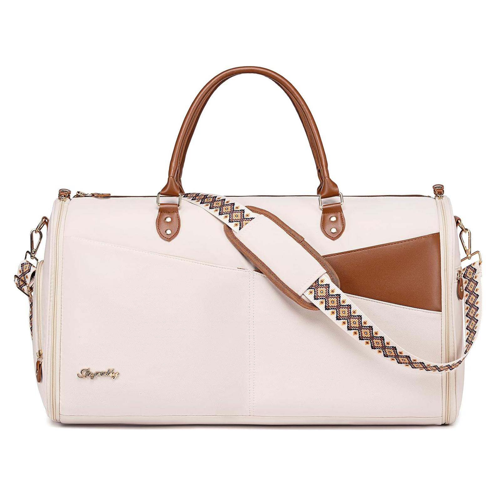 Bolsa de viaje 2 en 1 Joyrally para ropa y zapatos - Beige