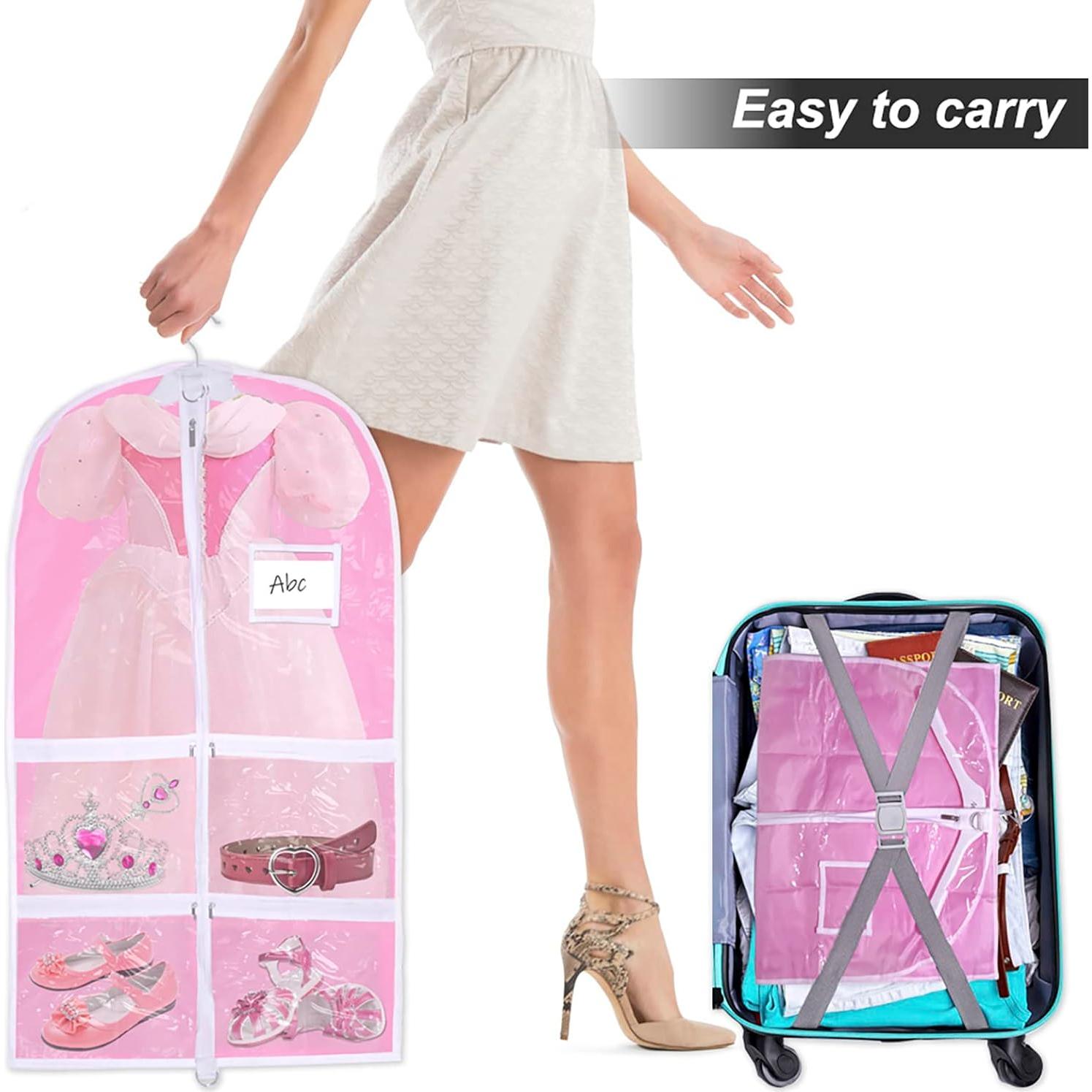 Bolsa de baile para niños WJWSKI rosa 93.98 cm impermeable