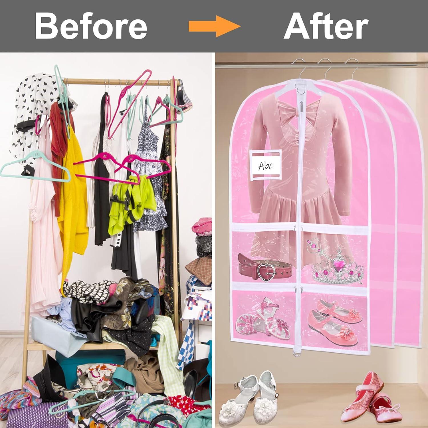 Bolsa de baile para niños WJWSKI rosa 93.98 cm impermeable