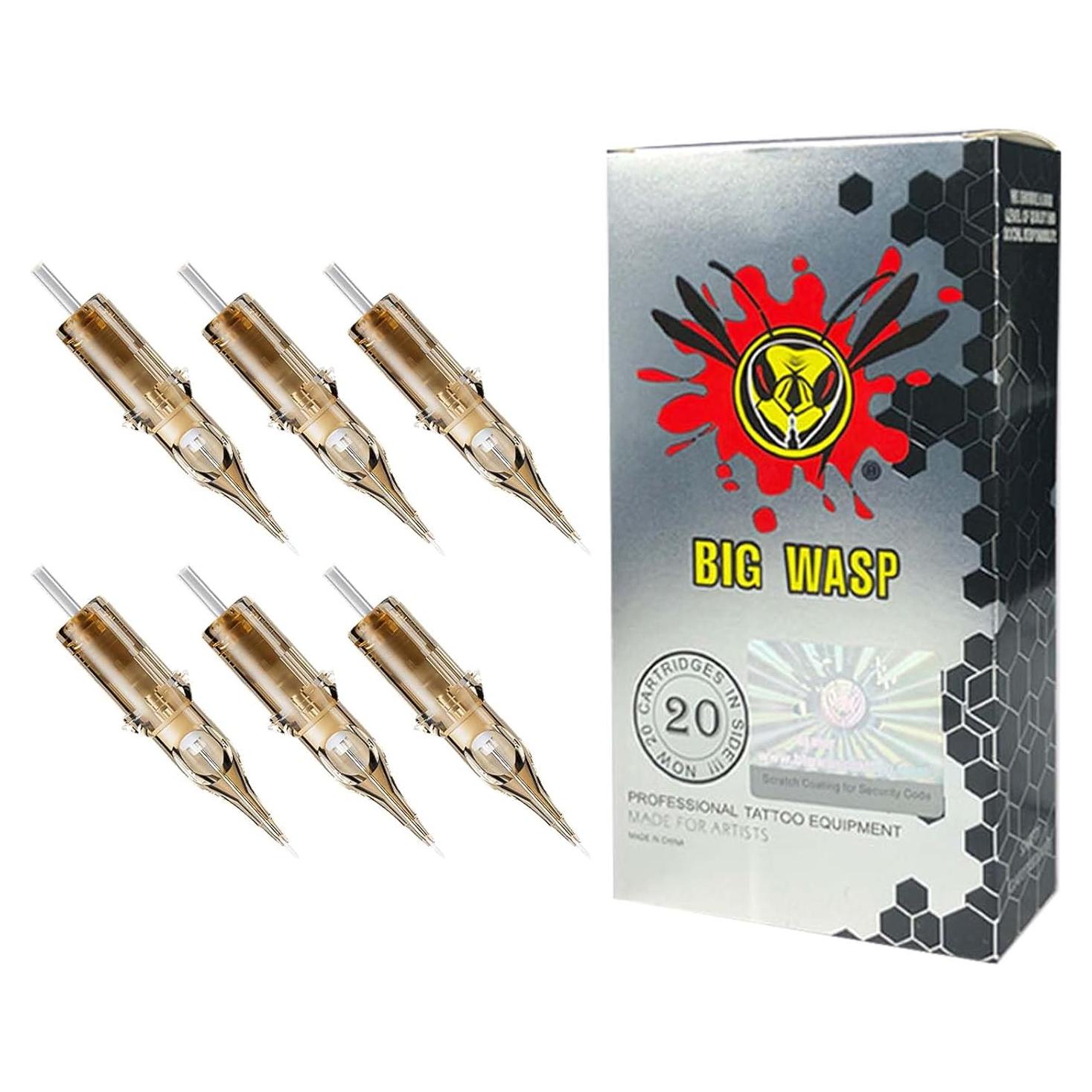 Cartuchos de Agujas de Tatuaje BIGWASP 3RL 20Pcs Generación 3