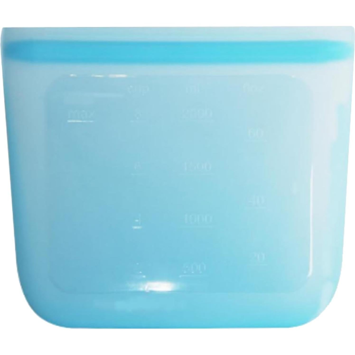 Bolsa de Silicona Reutilizable XXL Mono Albino 3.78L Azul