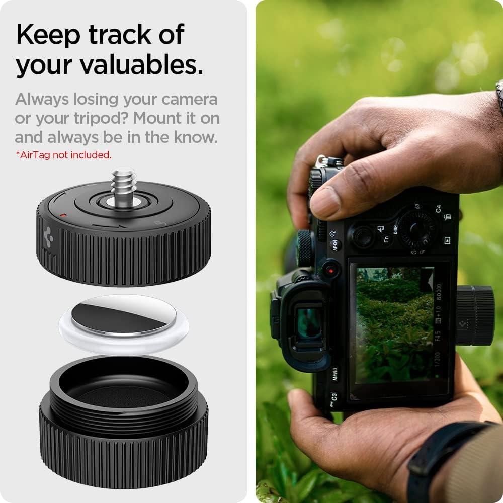 Soporte Adaptador Cámara Spigen para AirTag - Negro