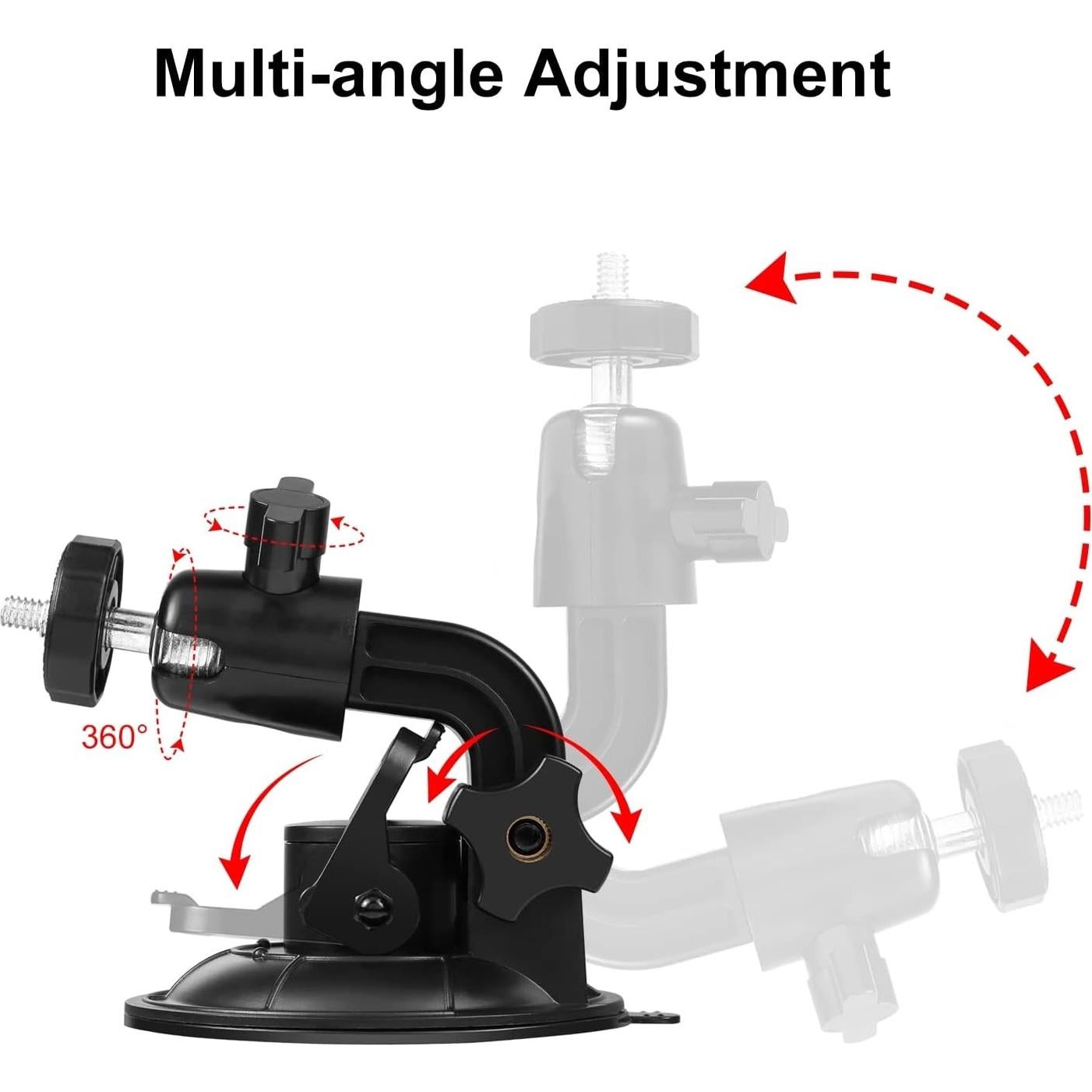 Soporte de Ventosa PULUZ para Coche 9cm para GoPro y Teléfonos