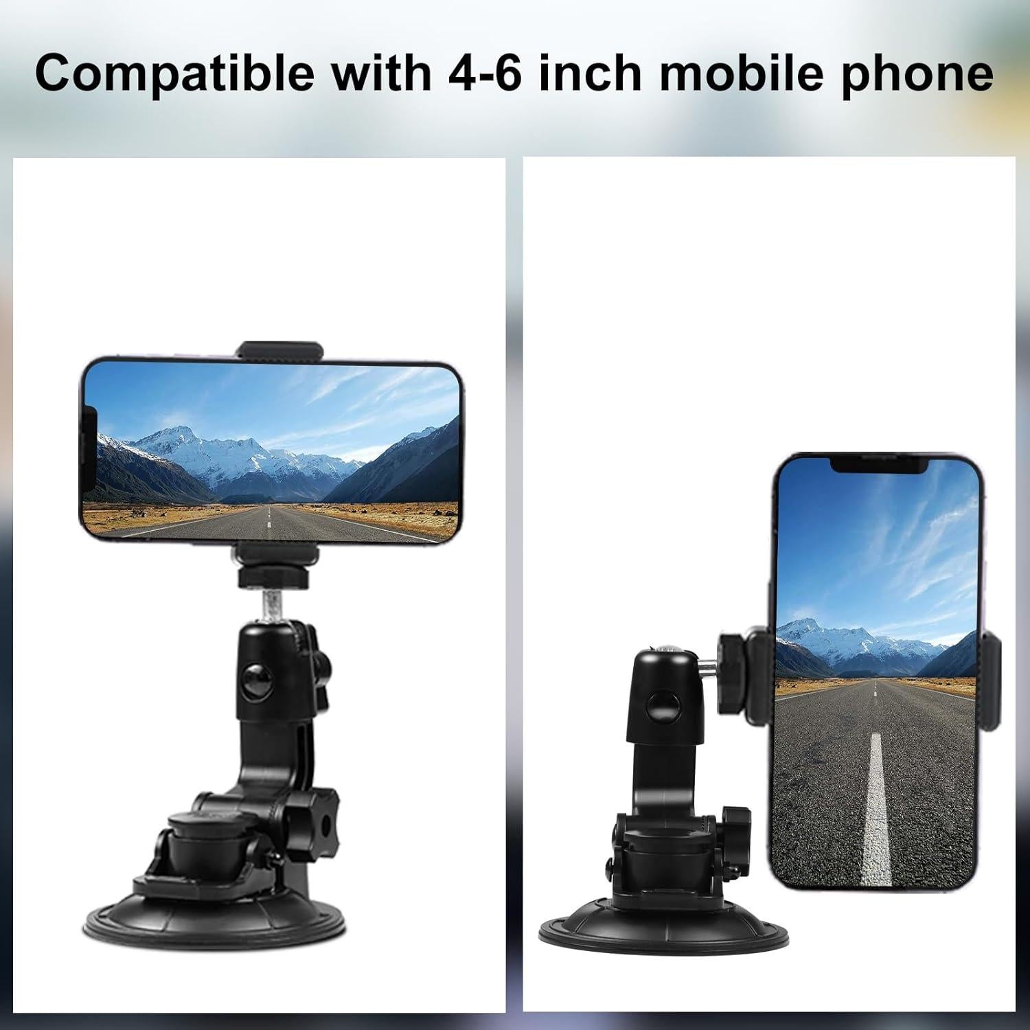 Soporte de Ventosa PULUZ para Coche 9cm para GoPro y Teléfonos