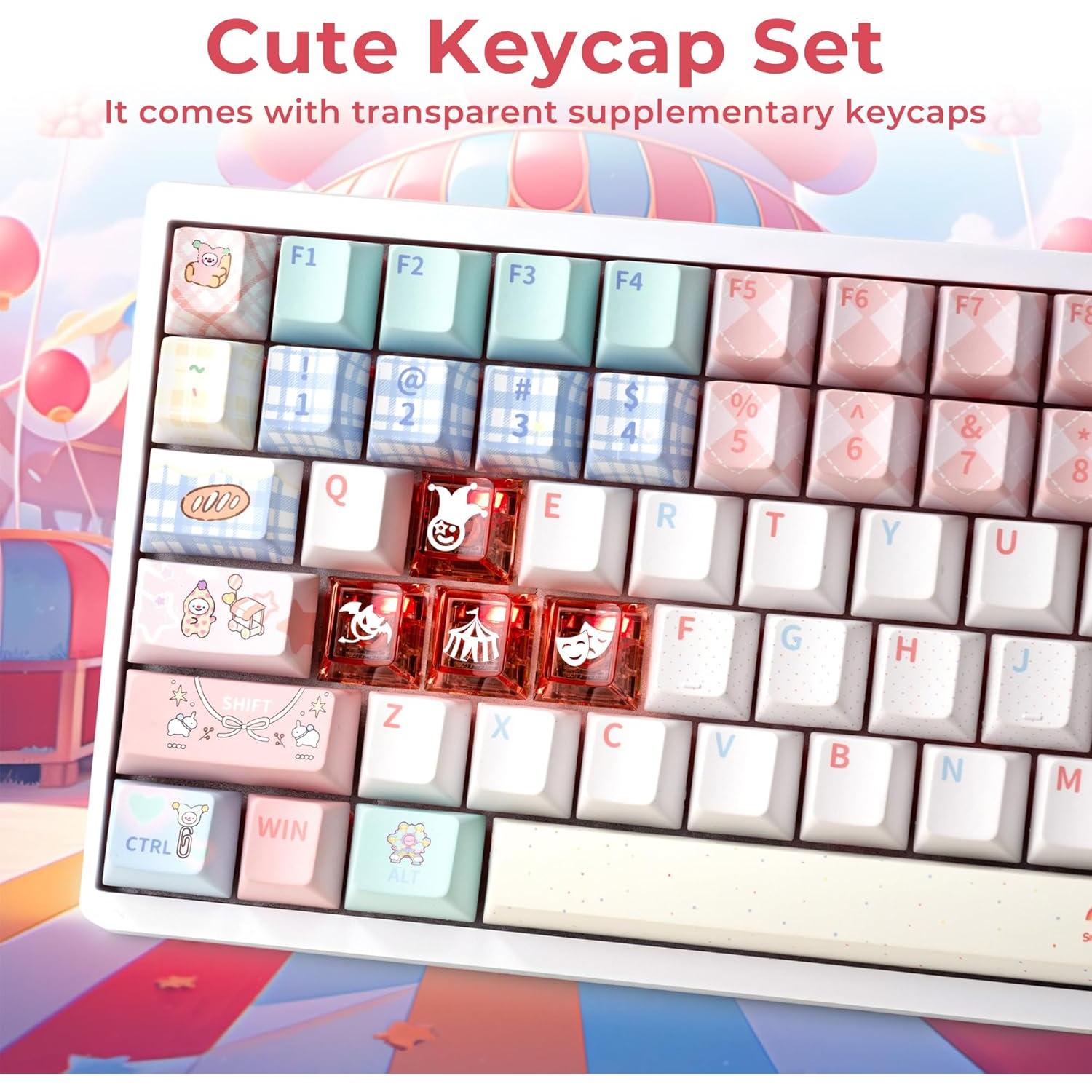 Juego de Teclas PBT Circus Club 75% 157 Teclas Cherry