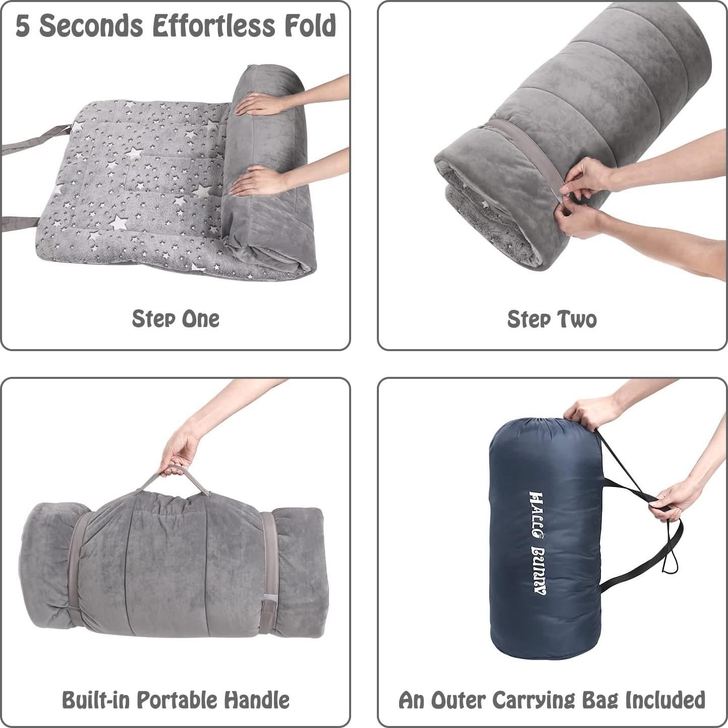 Saco de dormir para niños hallo bunny KSB-002 gris 160x74cm