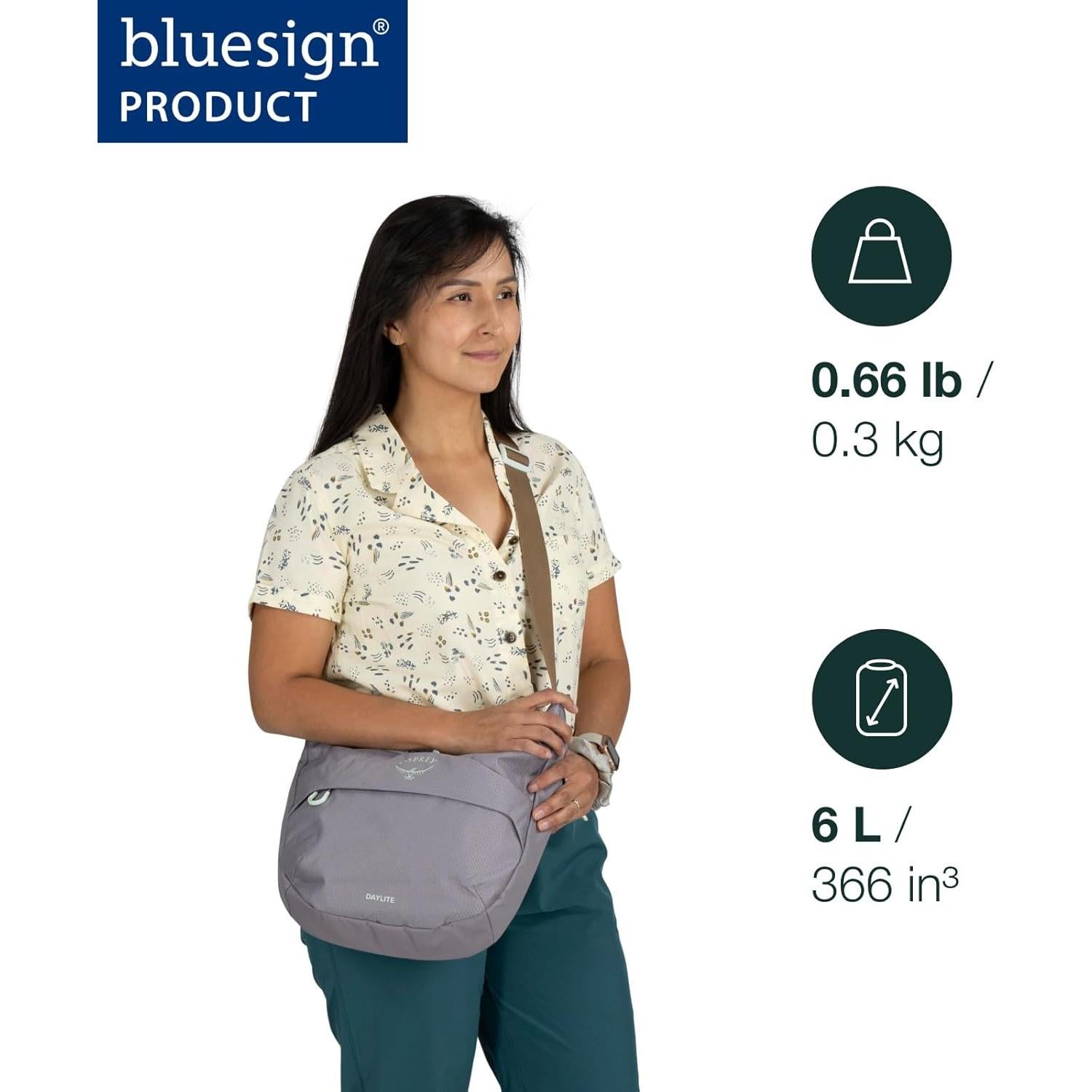 Bolsa de Hombro Osprey Daylite Crossbody Negra 30x23cm