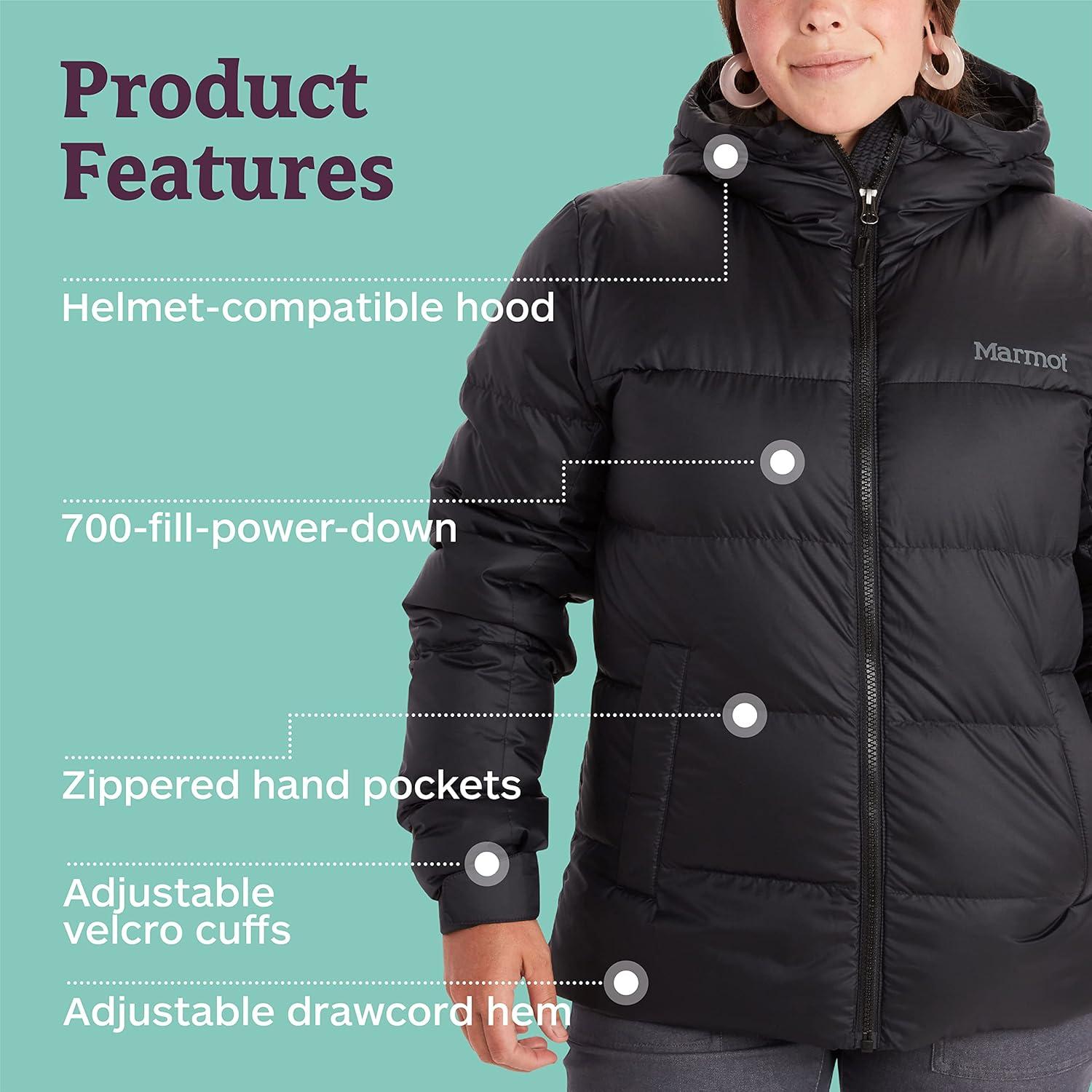 Chaqueta Puffer Marmot Guides Down Mujer - Aislante 700, Resistente Agua