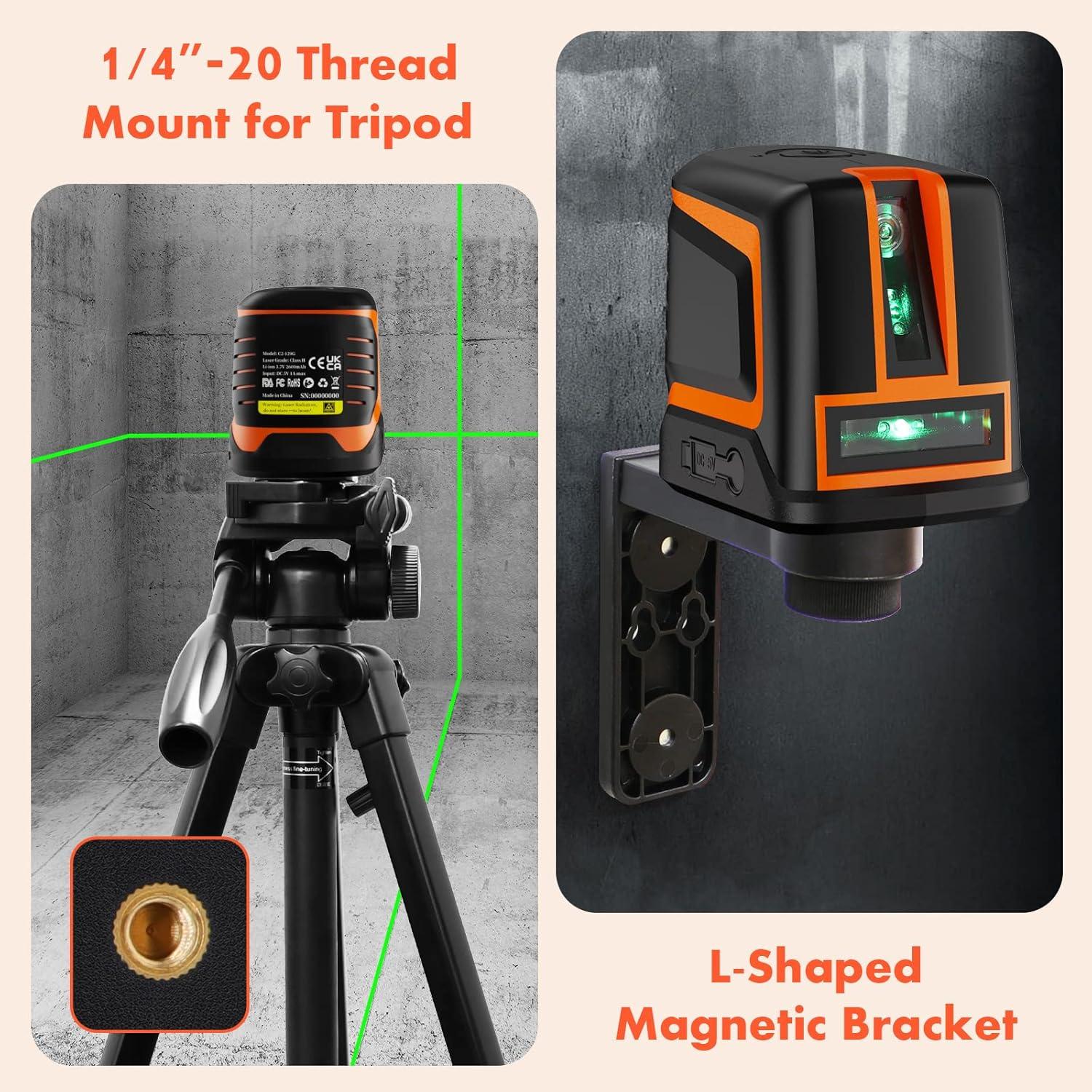 Nivel Láser Verde DOVOH C2-120G Autonivelante 20m