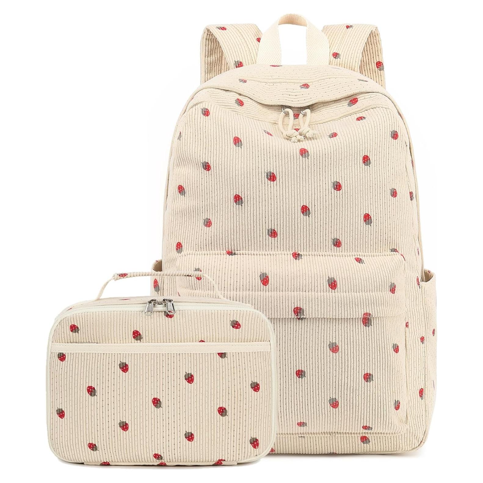 Mochila Escolar CAMTOP para Niñas con Caja de Almuerzo 16.7L