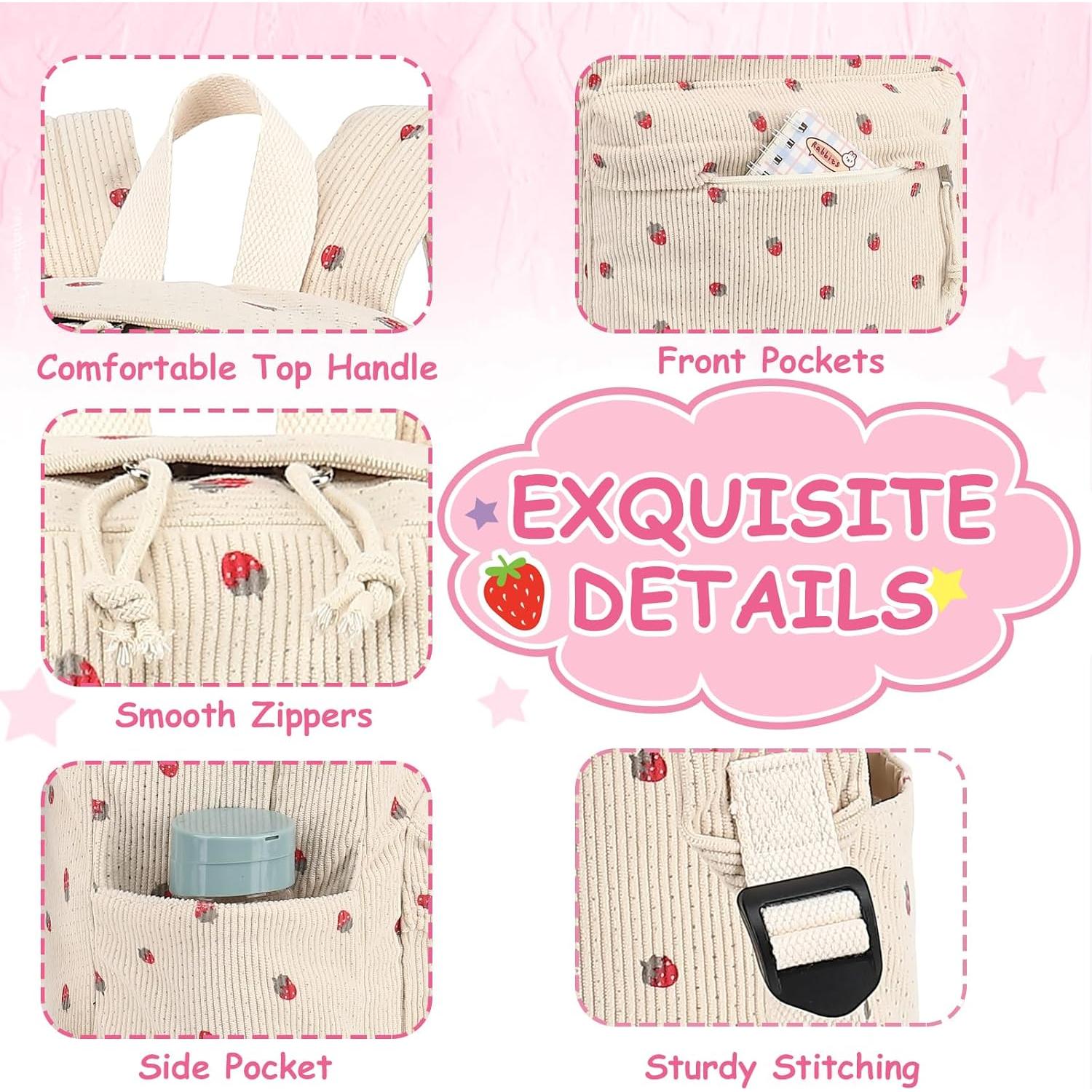 Mochila Escolar CAMTOP para Niñas con Caja de Almuerzo 16.7L