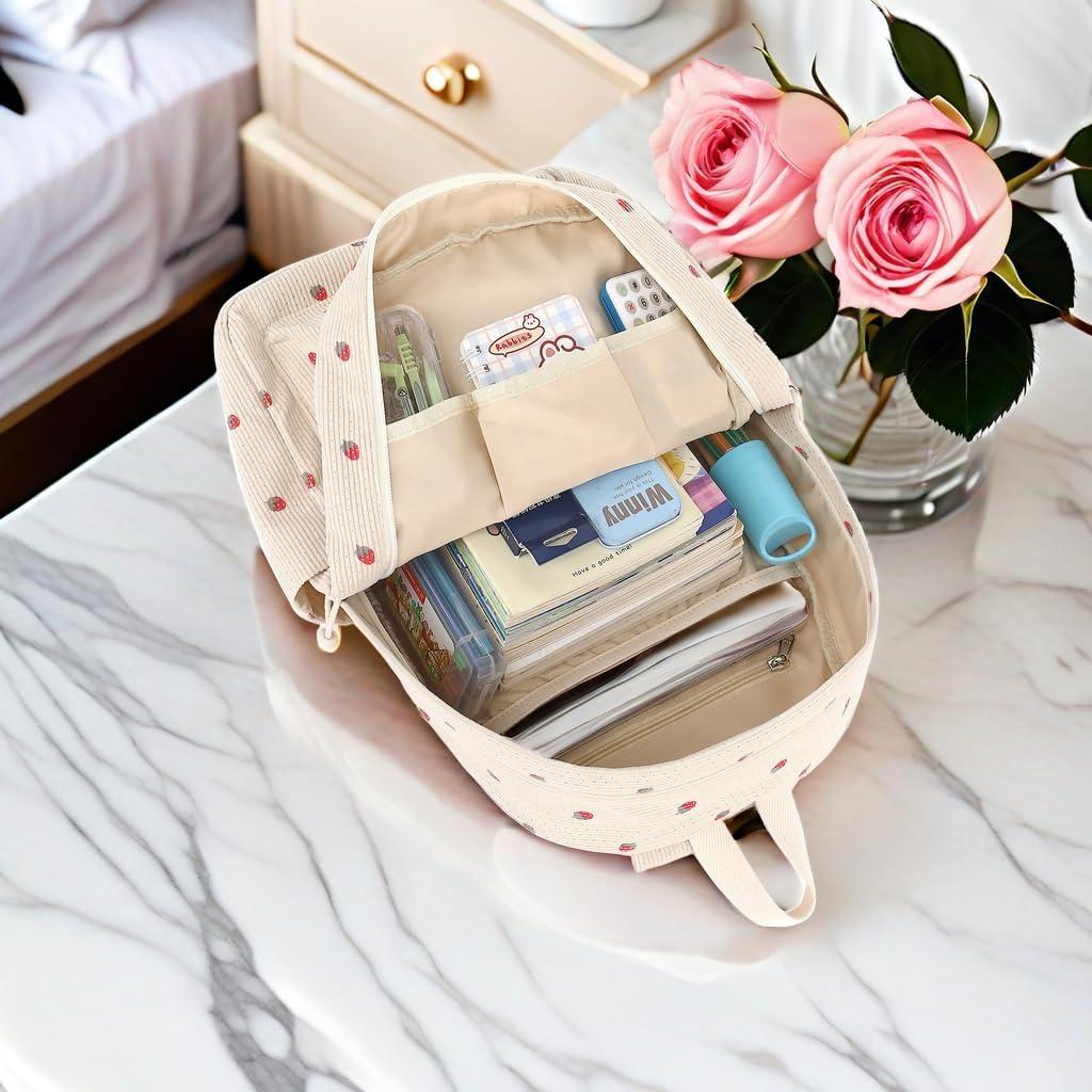 Mochila Escolar CAMTOP para Niñas con Caja de Almuerzo 16.7L