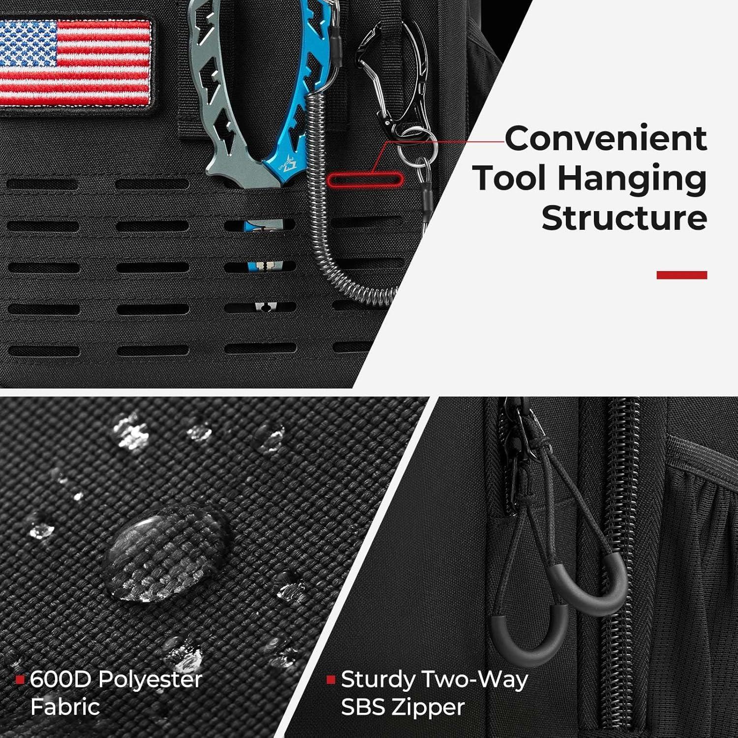 Mochila de Pesca Piscifun TBG021 20L con Soporte y Cubierta