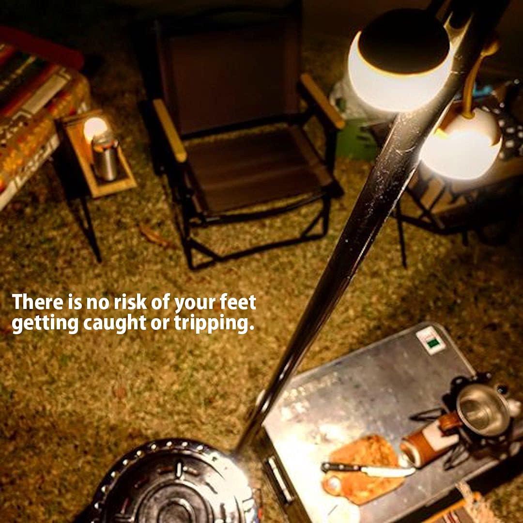 Soporte de Linterna Camping Moon D-240 Acero Inoxidable Ajustable